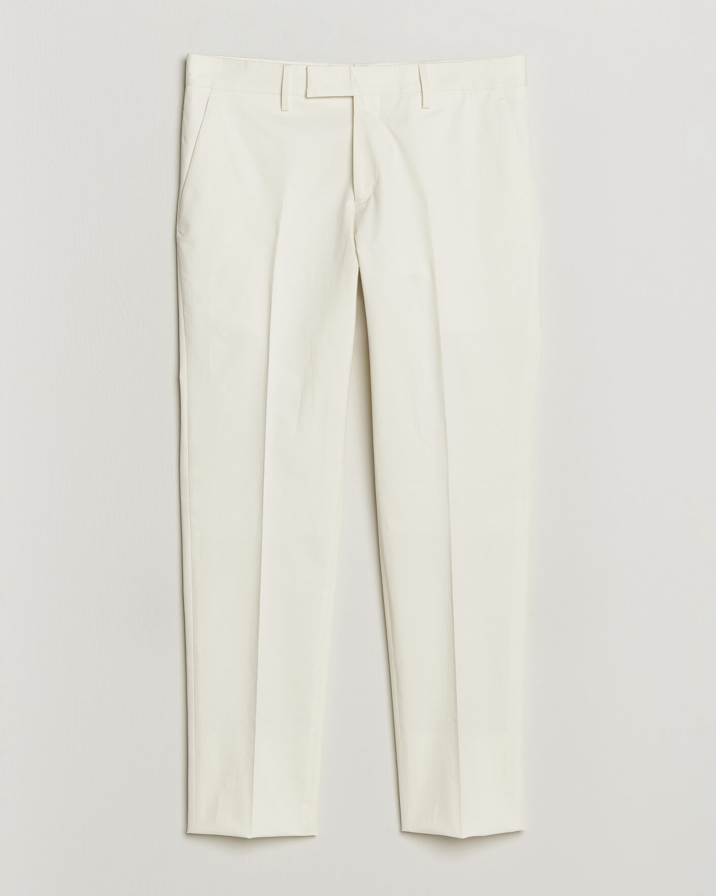 Heren | Broeken | Lardini | Lyon Cotton Twill Stretch Trousers White
