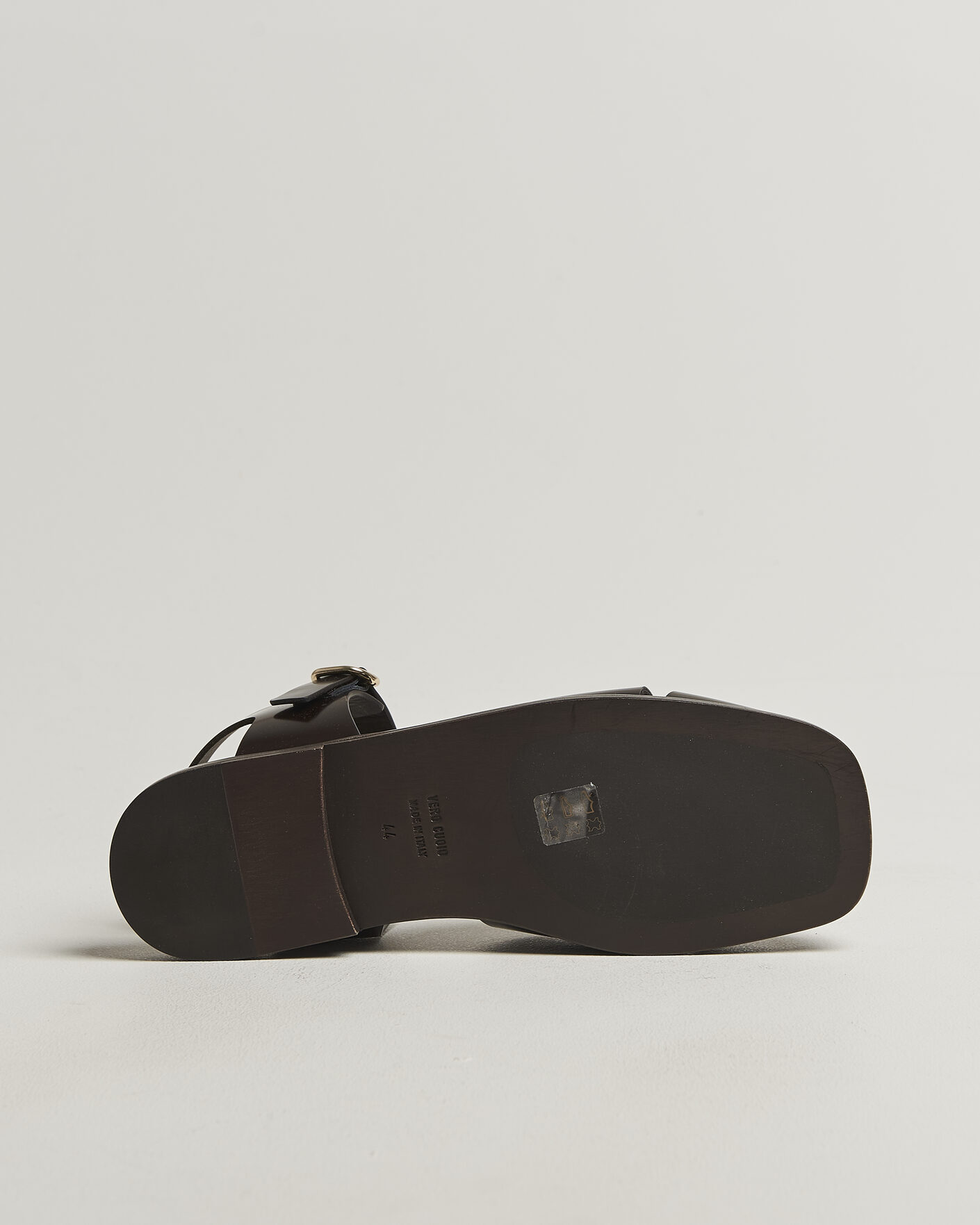 Heren | Sandalen slides | Lardini | Marcel Leather Sandal Dark Brown