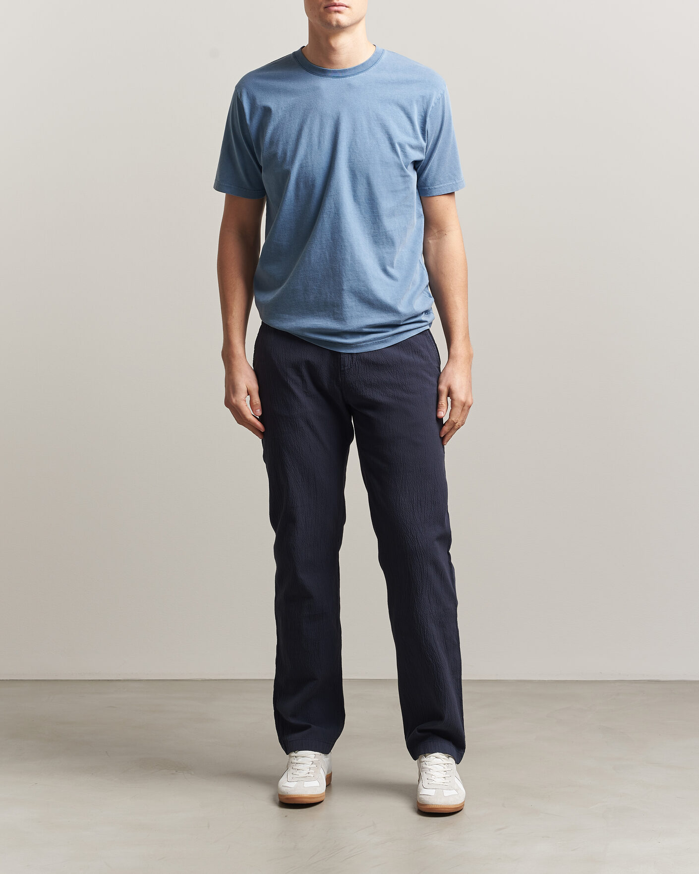 Heren | T-shirts | Colorful Standard | Classic Organic T-Shirt Faded Indigo