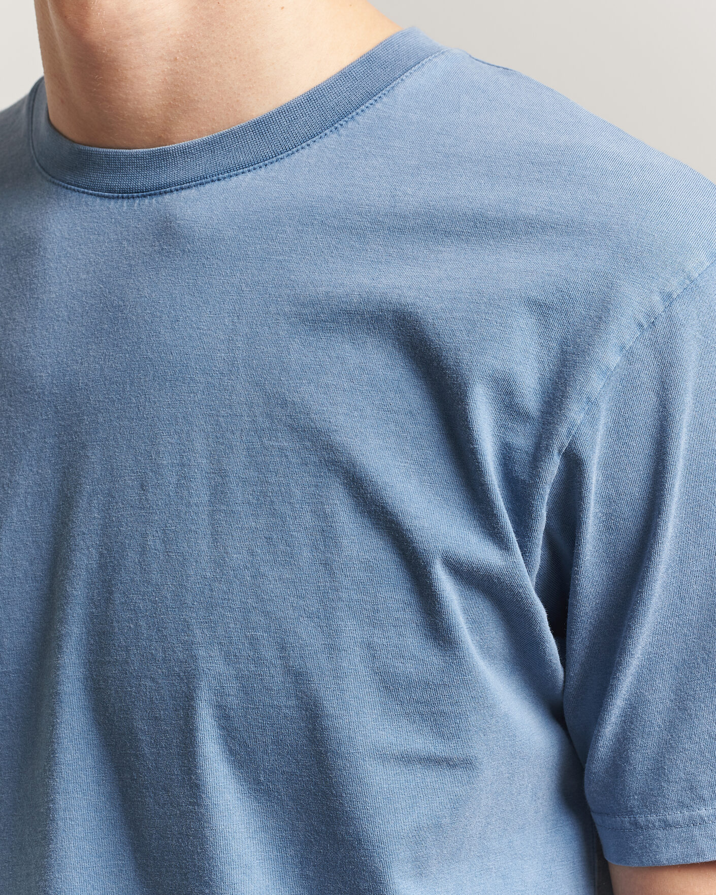 Heren | T-shirts | Colorful Standard | Classic Organic T-Shirt Faded Indigo