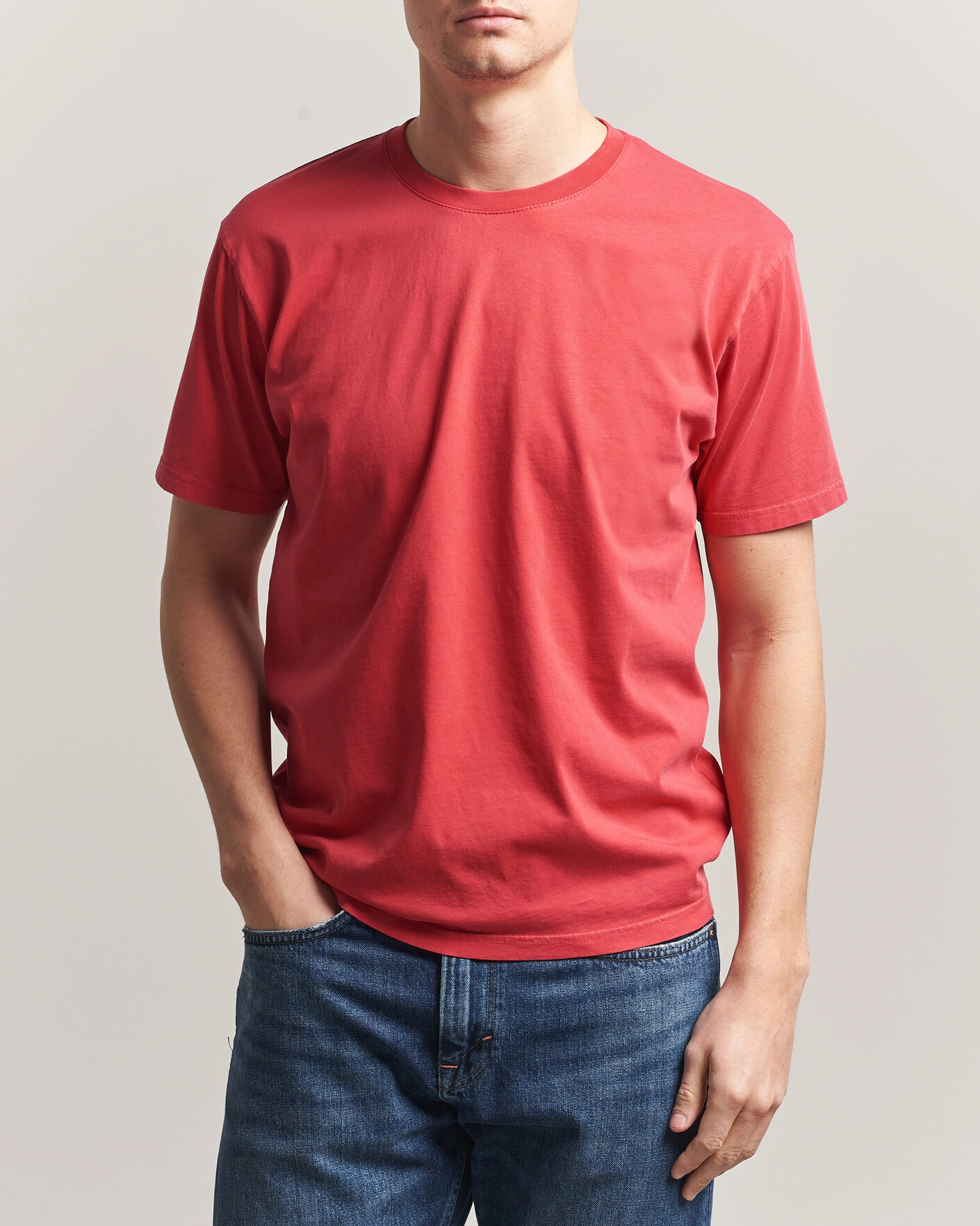 Heren | T-shirts | Colorful Standard | Classic Organic T-Shirt Faded Red