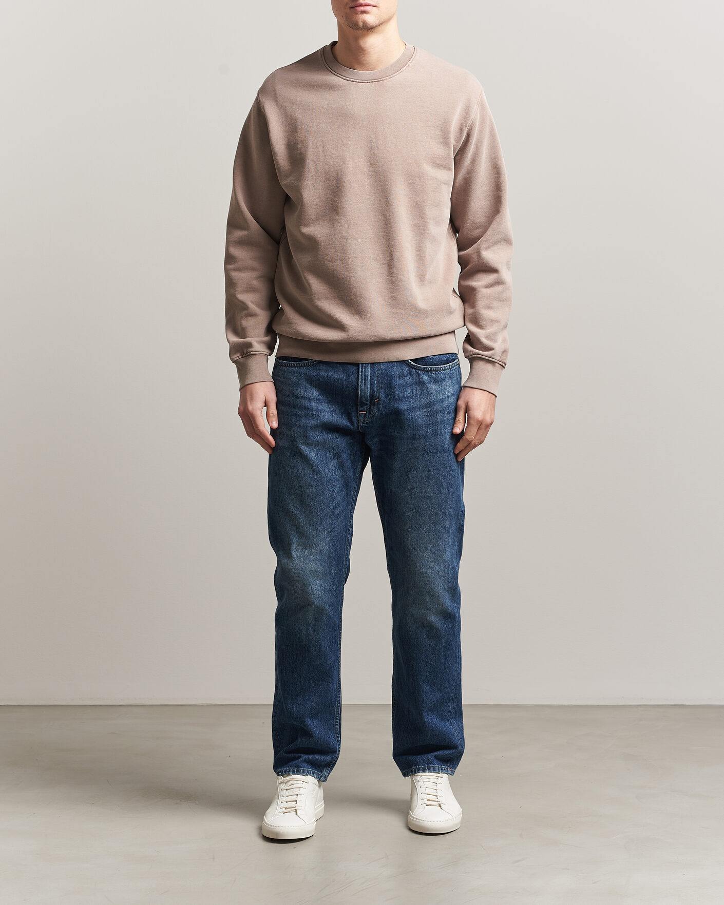 Heren | Truien | Colorful Standard | Classic Organic Crew Neck Sweat Faded Khaki