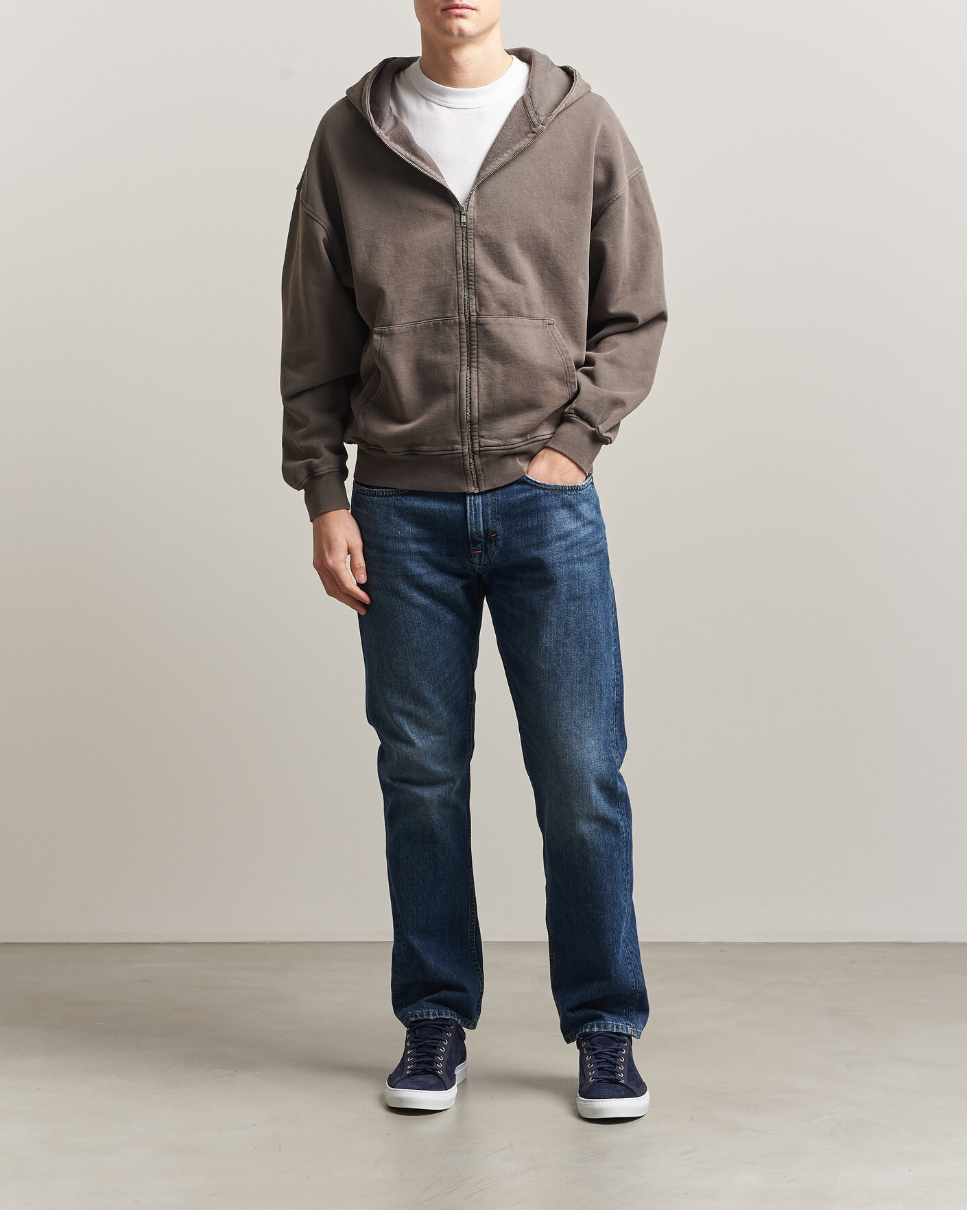 Heren | Truien | Colorful Standard | Classic Organic Full Zip Hoodie Faded Mud