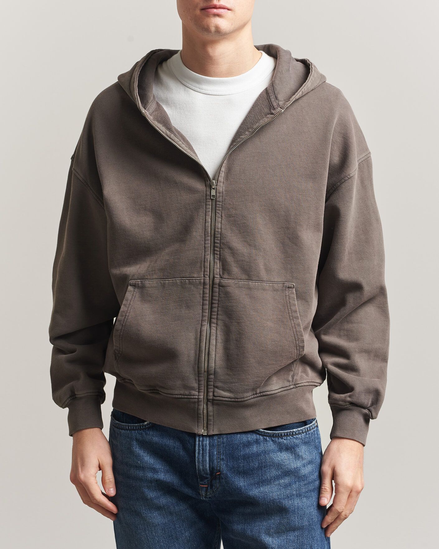 Heren | Truien | Colorful Standard | Classic Organic Full Zip Hoodie Faded Mud