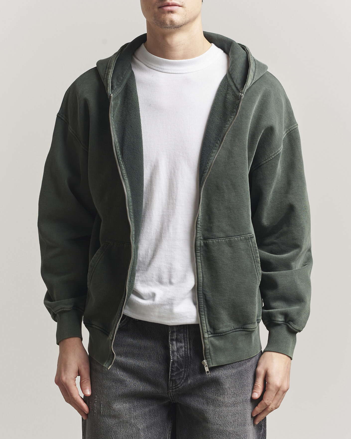 Heren | Truien | Colorful Standard | Classic Organic Full Zip Hoodie Midnight Forest