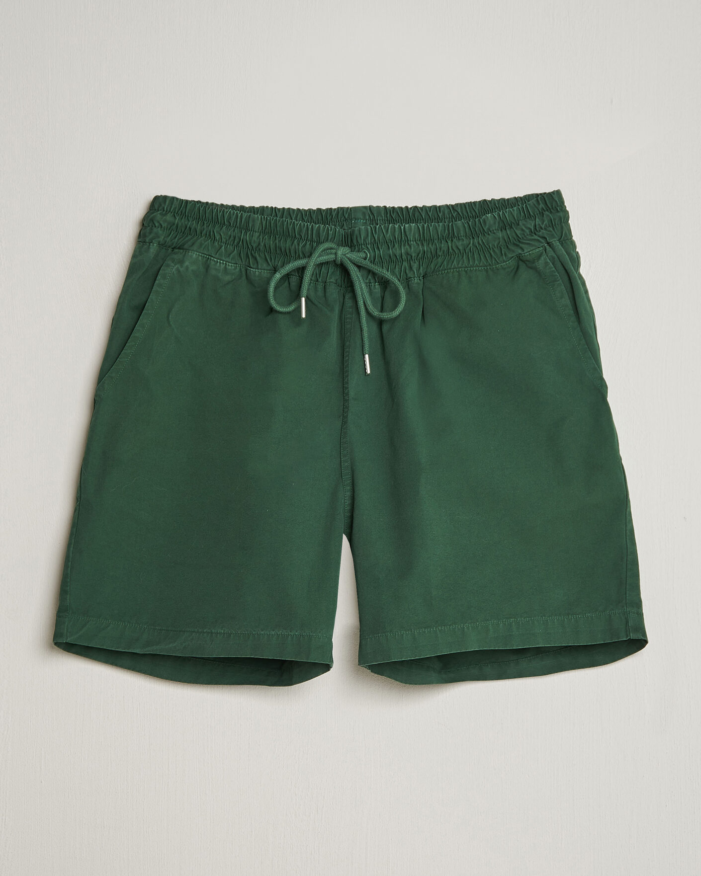 Heren | Korte broek | Colorful Standard | Classic Organic Twill Drawstring Shorts Emerald Green