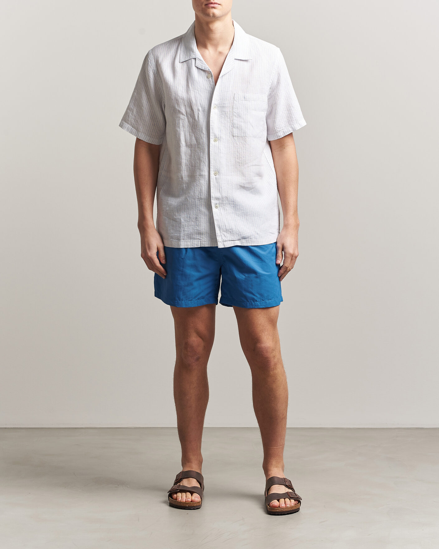 Heren | Zwembroek | Colorful Standard | Classic Organic Swim Shorts Pacific Blue