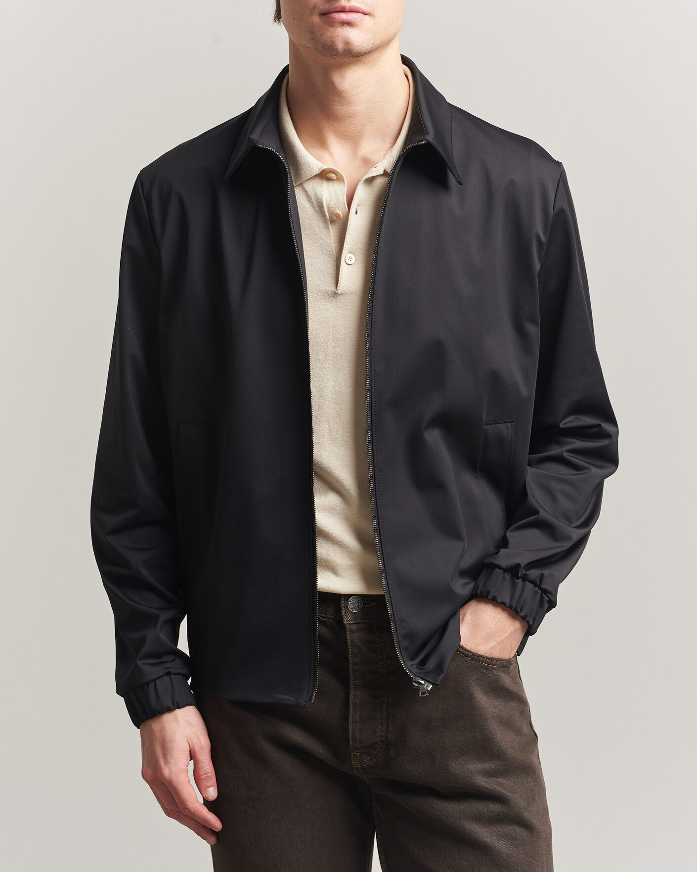 Heren | Jassen | Harris Wharf London | Light Technic Short Jacket Black