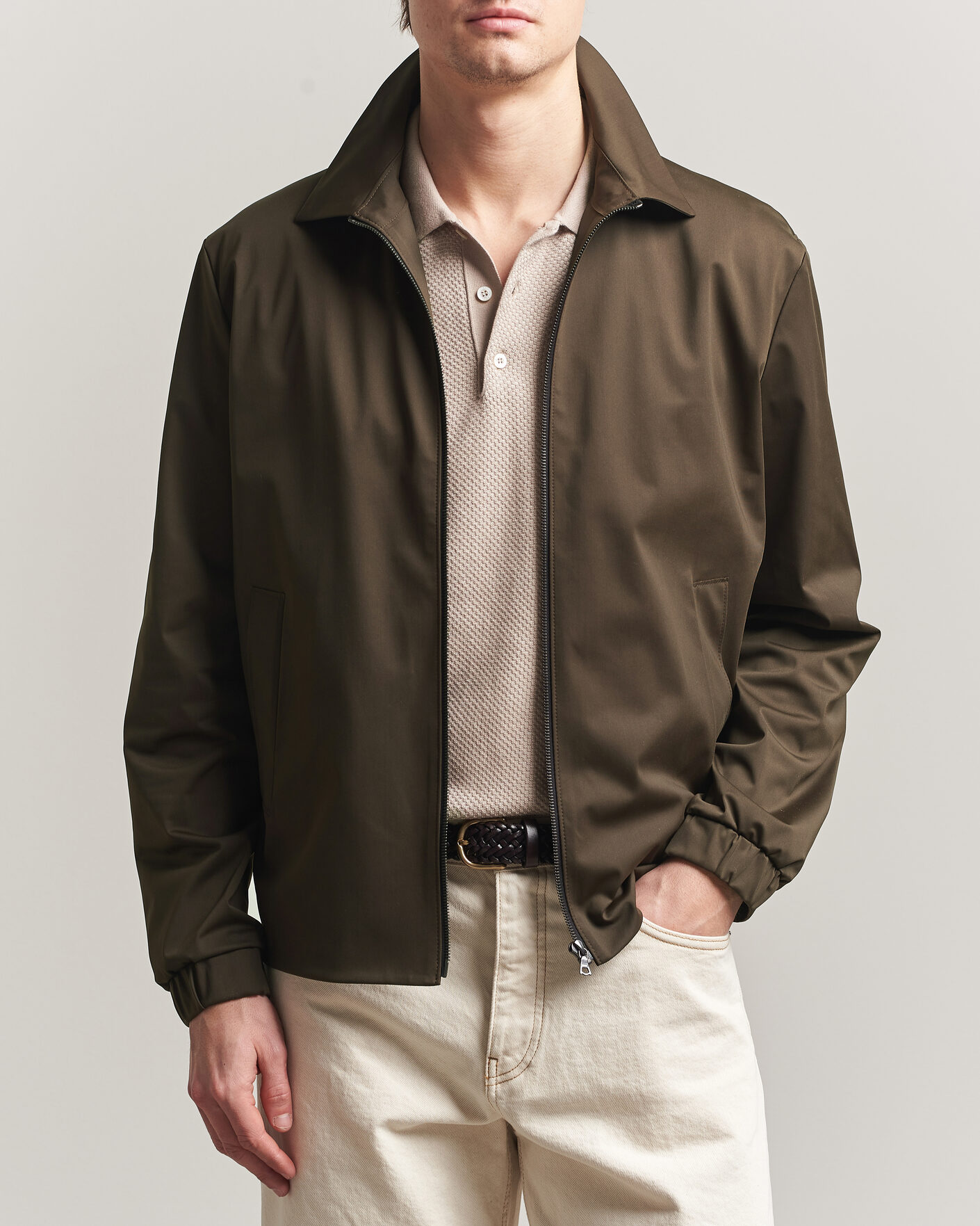 Heren | Jassen | Harris Wharf London | Light Technic Short Jacket Dark Brown