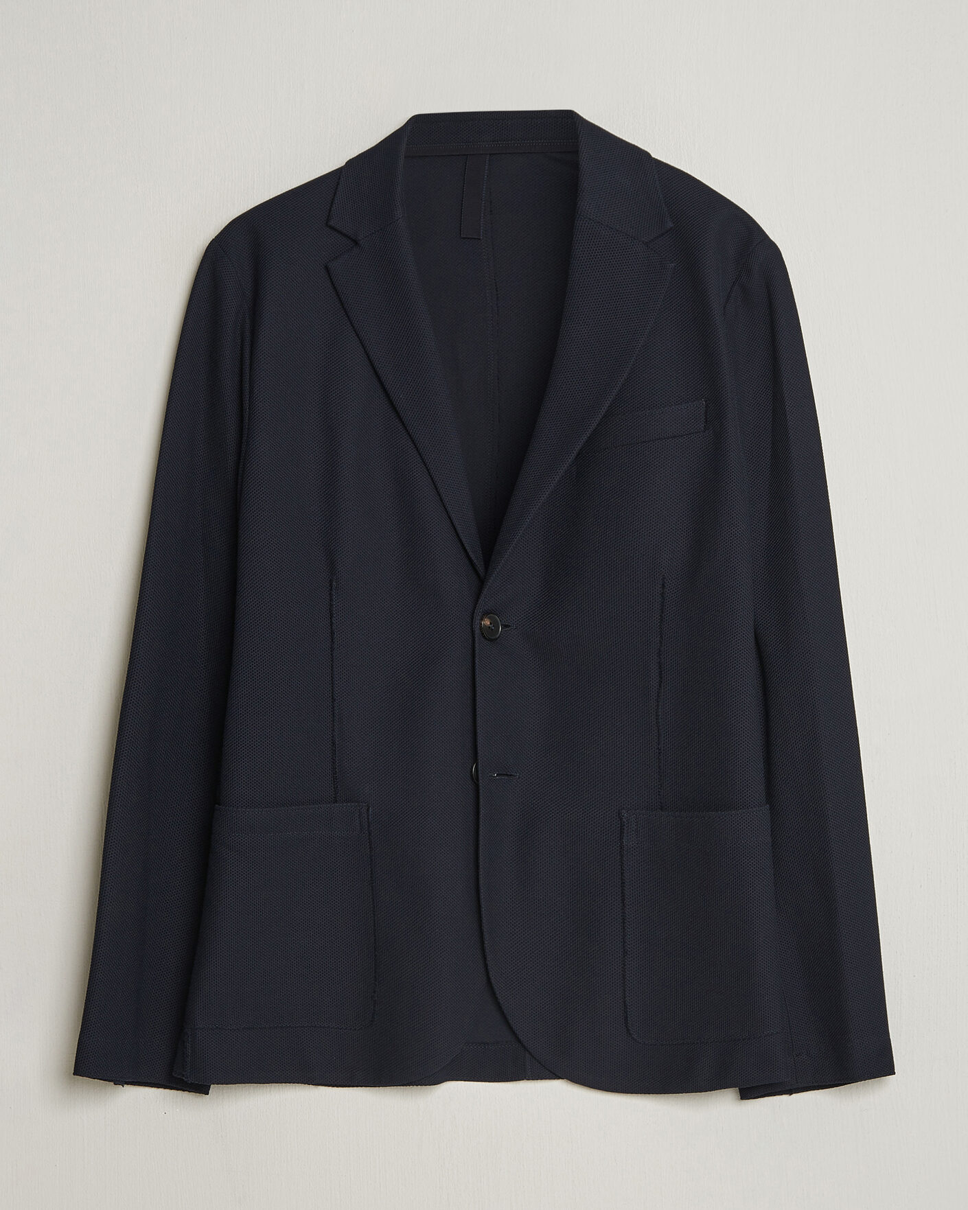 Heren | Blazers | Harris Wharf London | Loro Piana Honey Comb Blazer Navy Blue