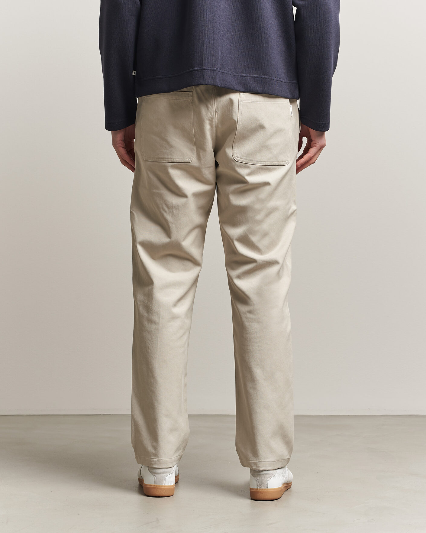 Heren | Broeken | Samsøe Samsøe | Jabari Cotton Drawstring Trousers Moonstruck