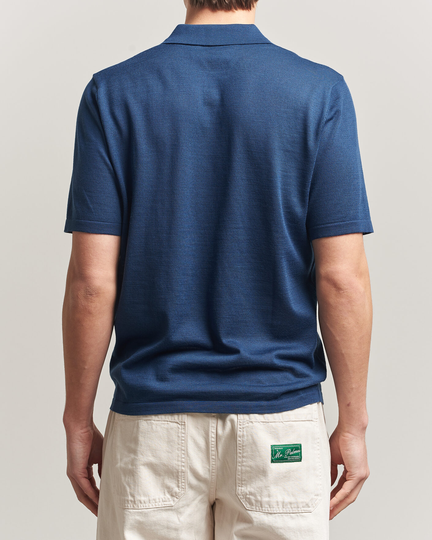 Heren | Polo's | Samsøe Samsøe | Rowan Knitted Polo Insignia Blue