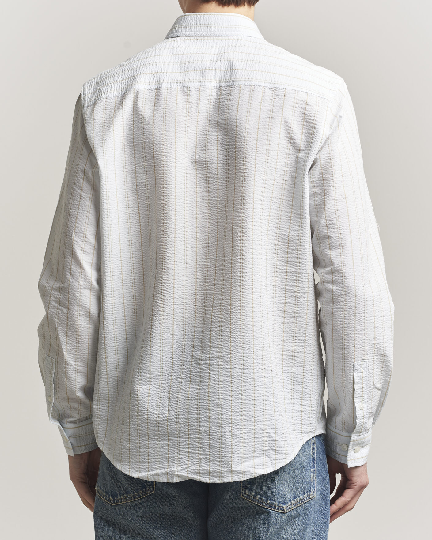 Heren | Overhemden | Samsøe Samsøe | Ryan Cotton Striped Shirt Skywriting