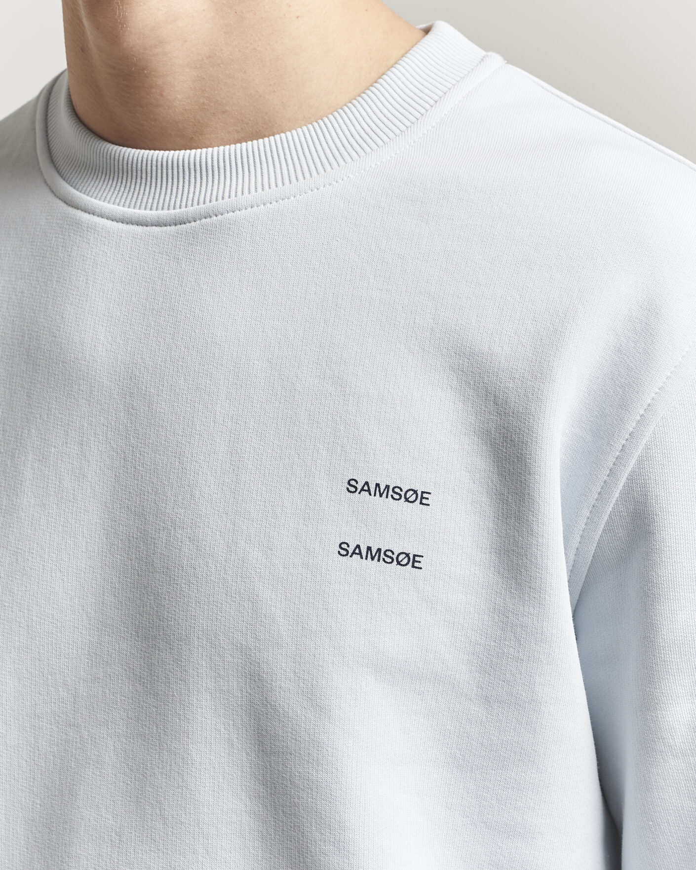 Heren | Truien | Samsøe Samsøe | Joel Organic Cotton Sweatshirt Skywriting