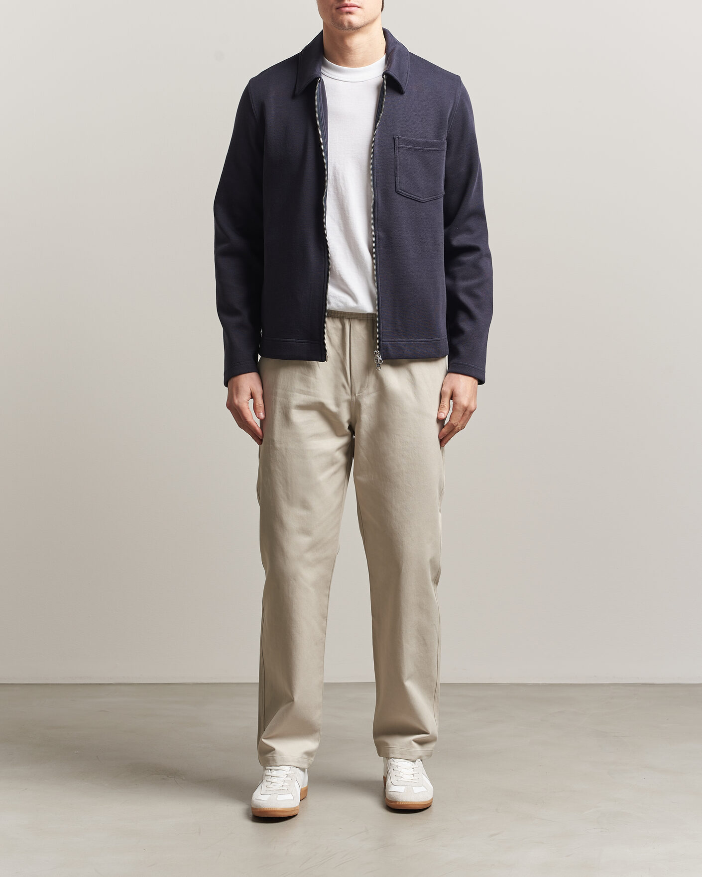 Heren | Truien | Samsøe Samsøe | Hannes Full Zip Salute Navy