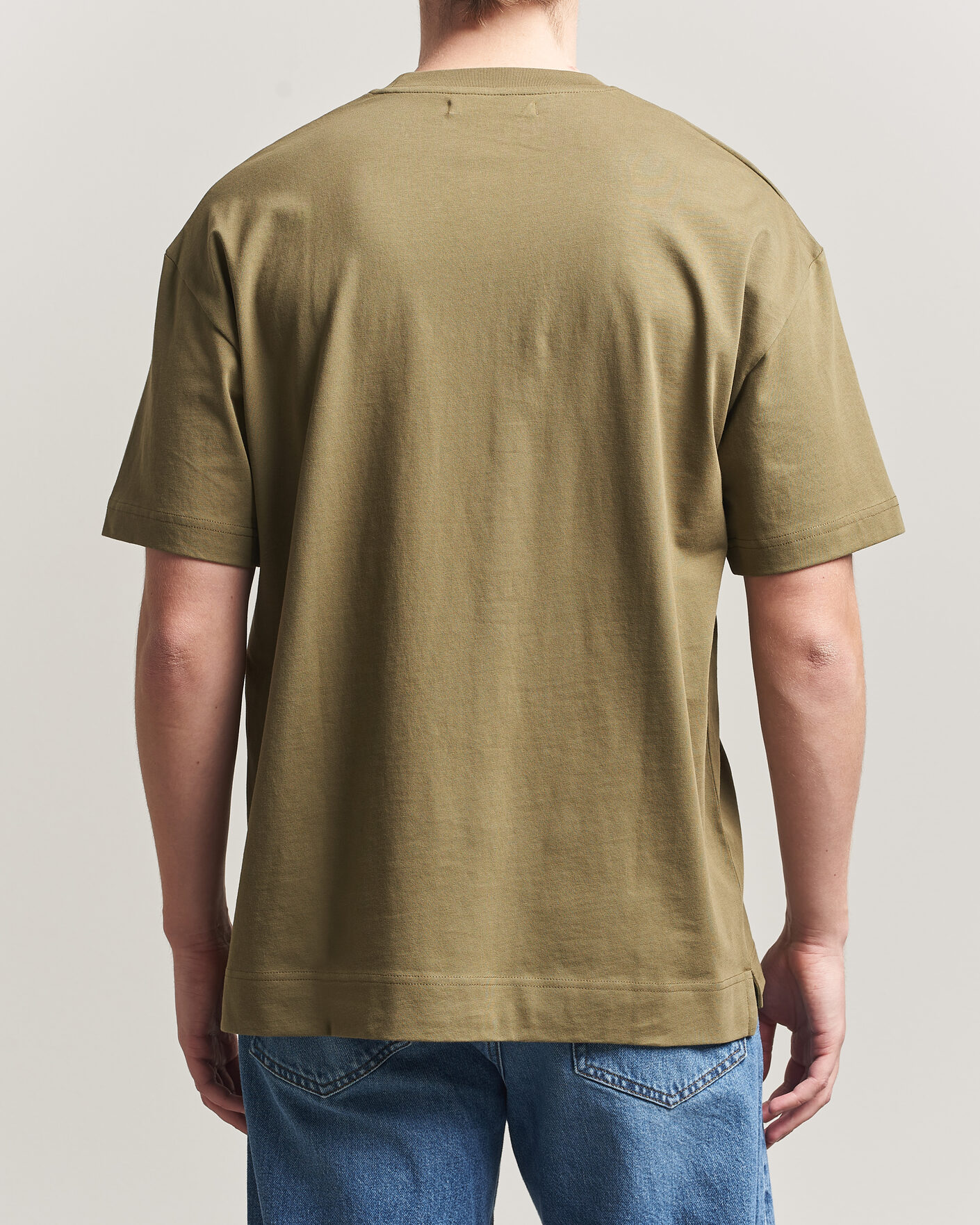 Heren | T-shirts | Samsøe Samsøe | Joel Organic Cotton T-Shirt Burnt Olive