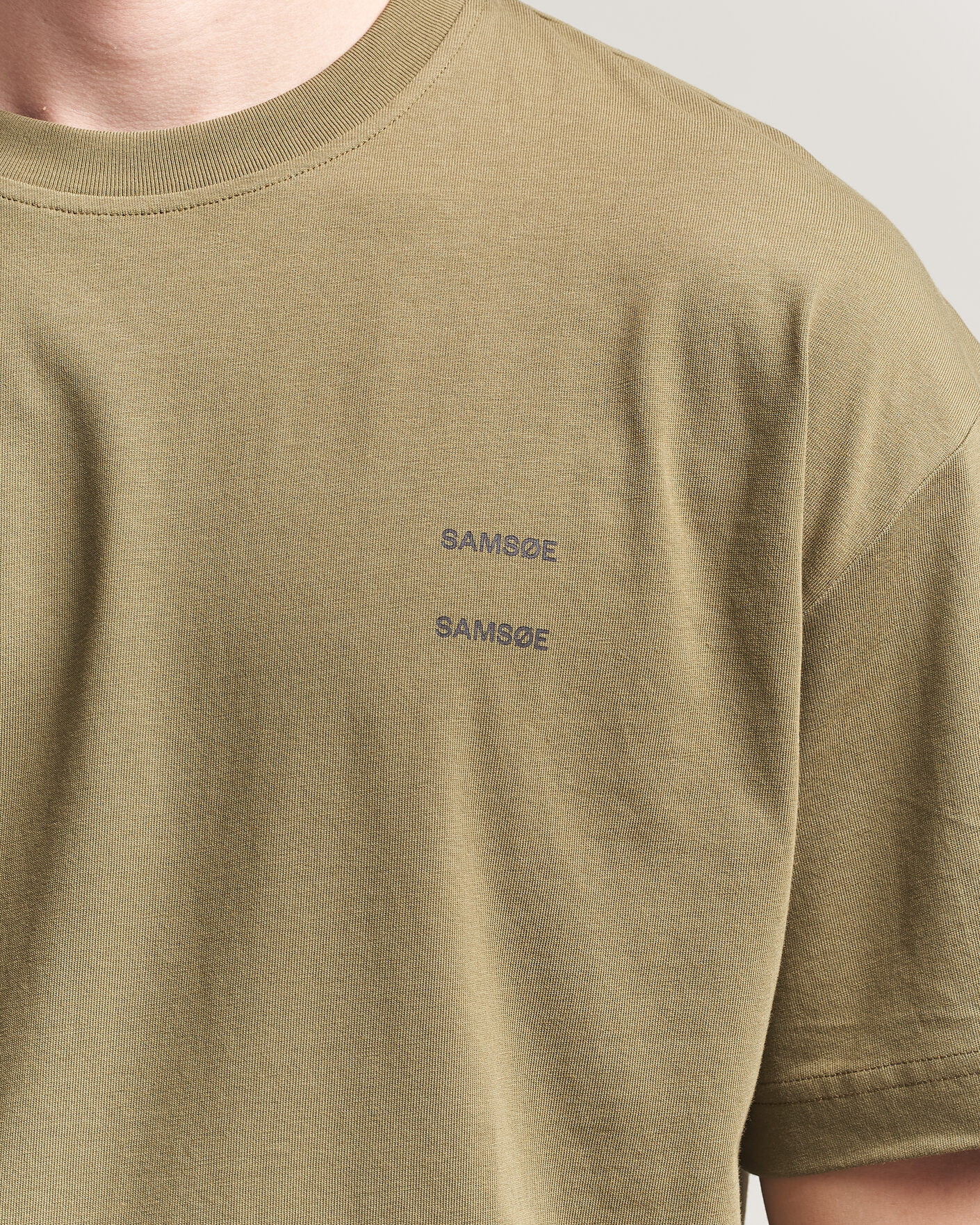 Heren | T-shirts | Samsøe Samsøe | Joel Organic Cotton T-Shirt Burnt Olive