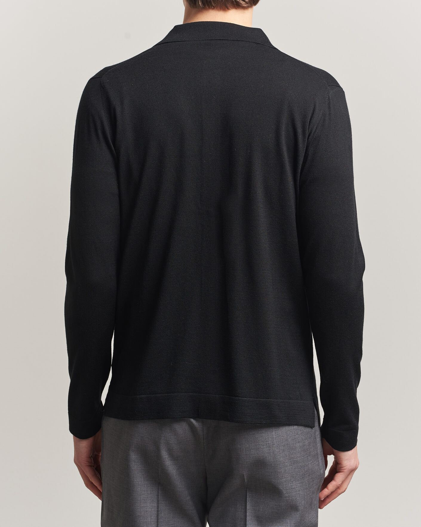 Heren | Truien | Stenströms | Silk/Cashmere Cardigan Black