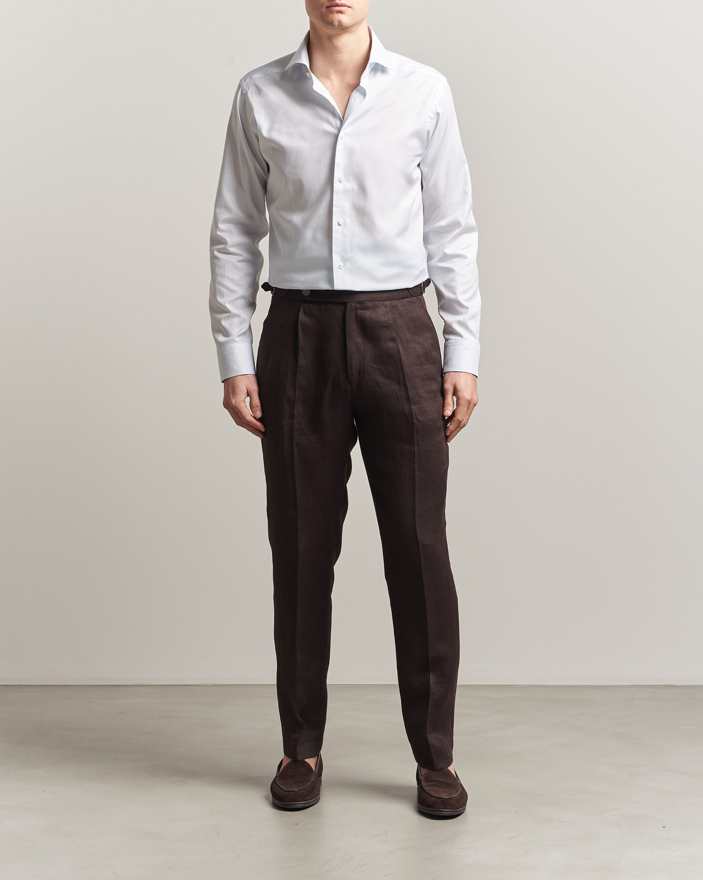 Heren | Overhemden | Eton | Slim Fit Signature Oxford Shirt Light Blue