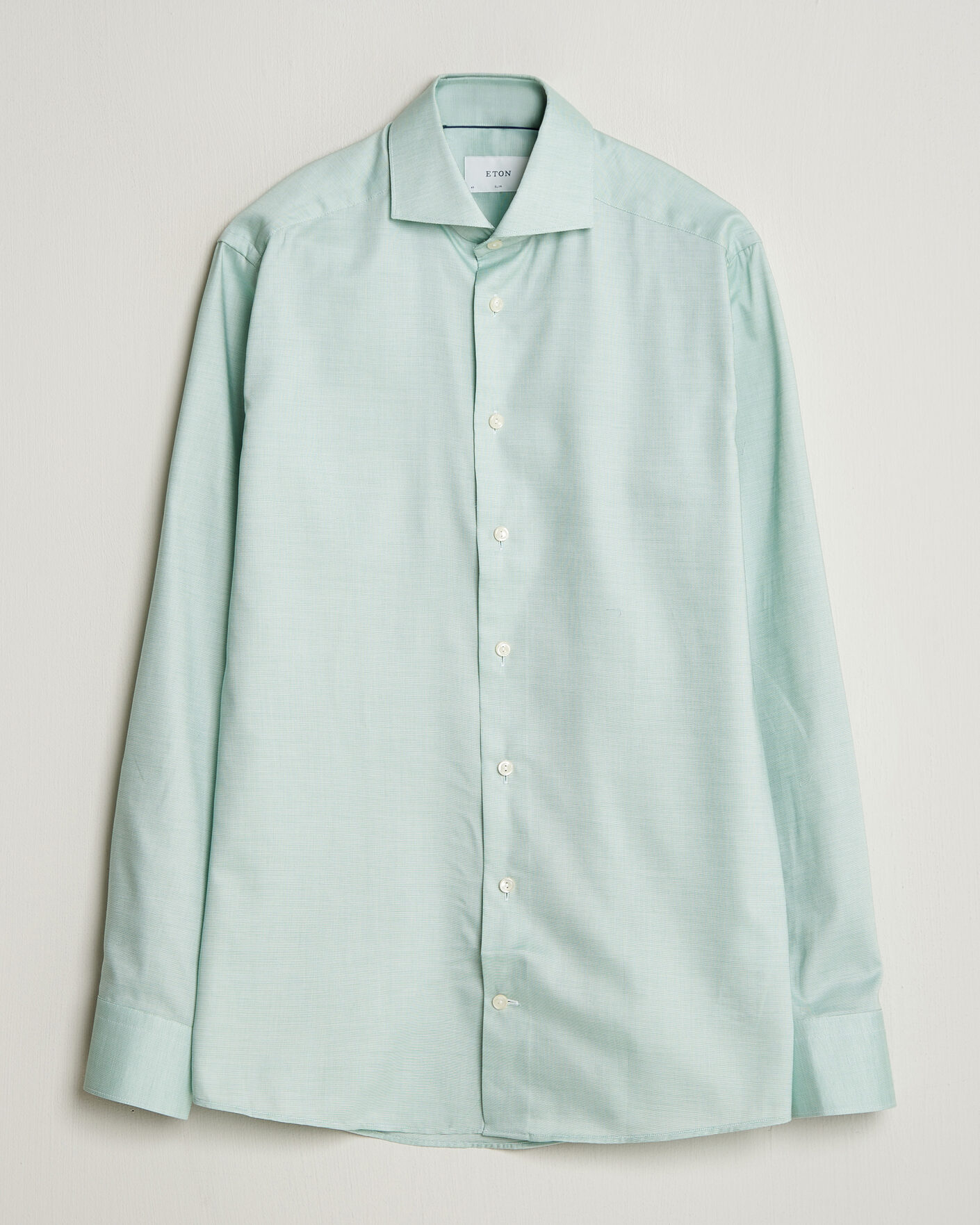 Heren | Overhemden | Eton | Slim Fit Signature Oxford Shirt Mid Green