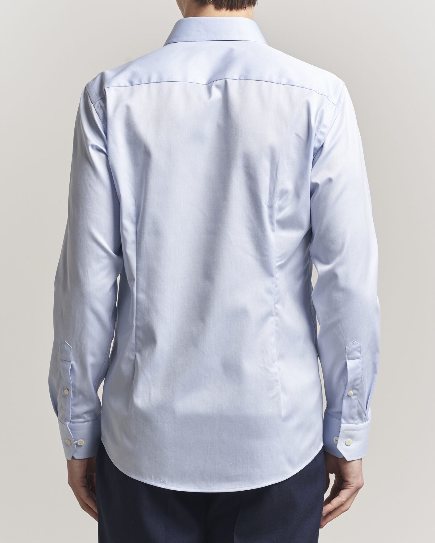 Heren | Overhemden | Eton | Slim Fit Signature Twill Contrast Shirt Light Blue