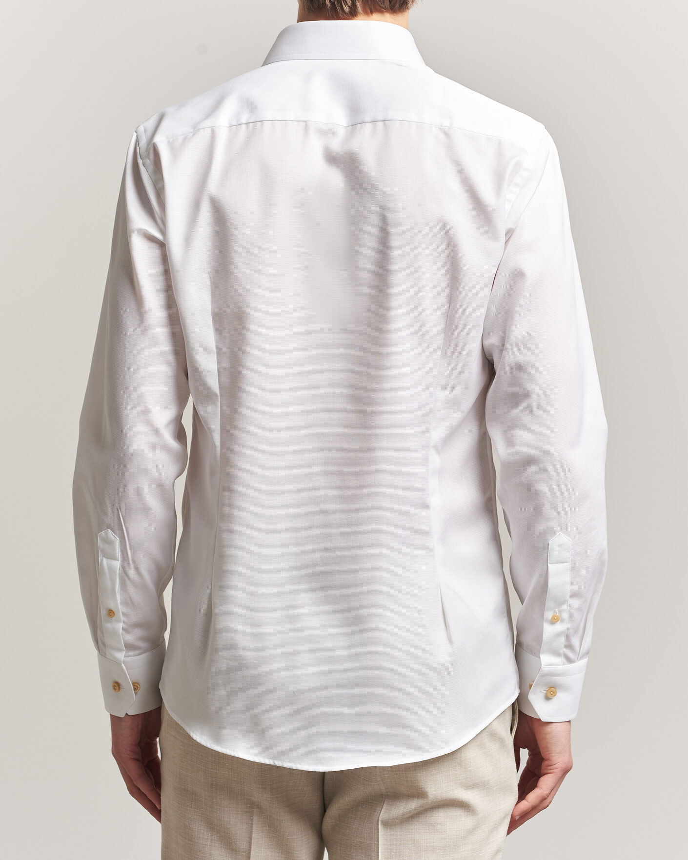 Heren | Overhemden | Eton | Slim Fit Signature Twill Contrast Shirt White