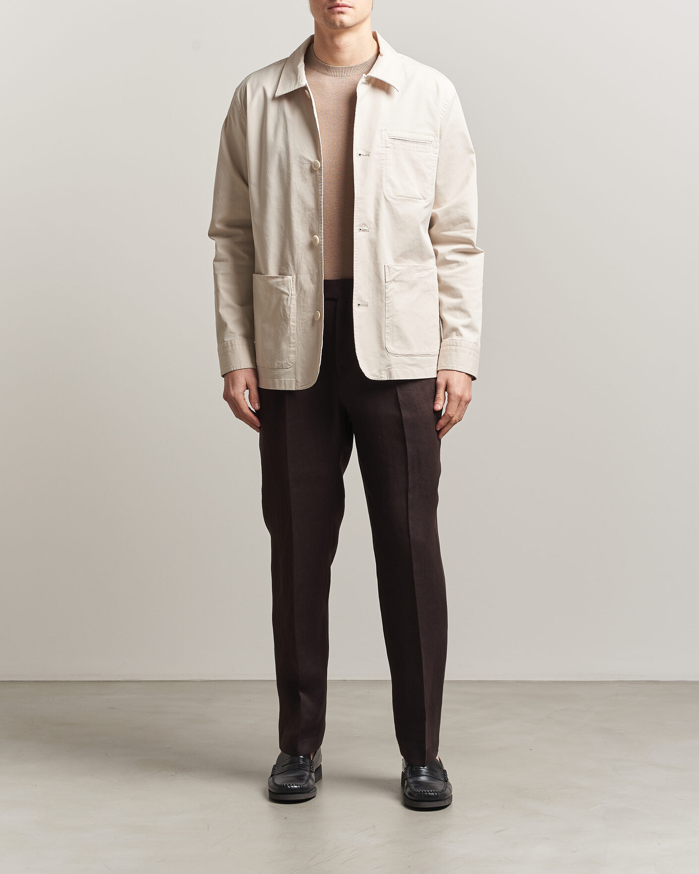 Heren | Jassen | Eton | Cotton Chore Jacket Off White