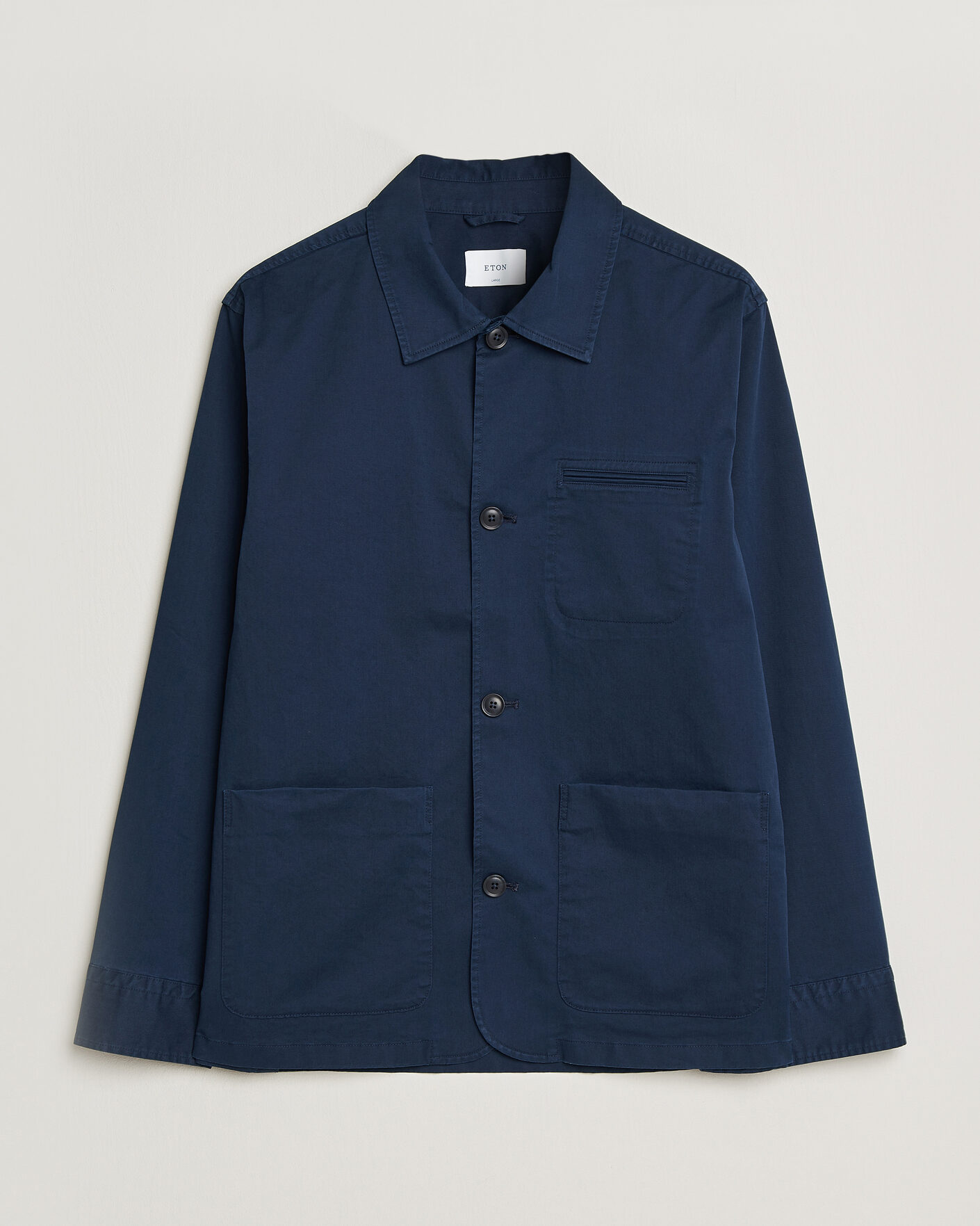 Heren | Jassen | Eton | Cotton Chore Jacket Navy Blue