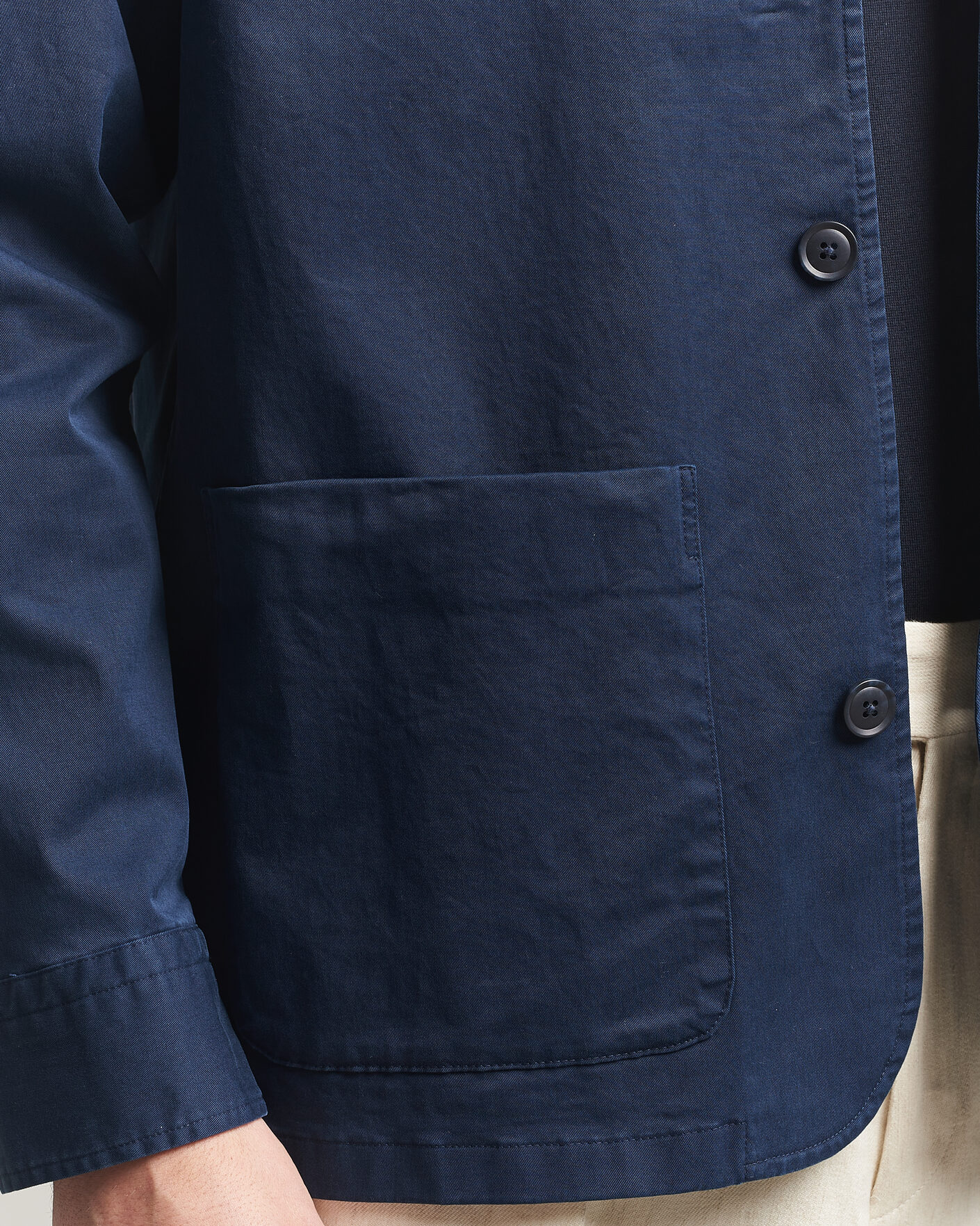 Heren | Jassen | Eton | Cotton Chore Jacket Navy Blue