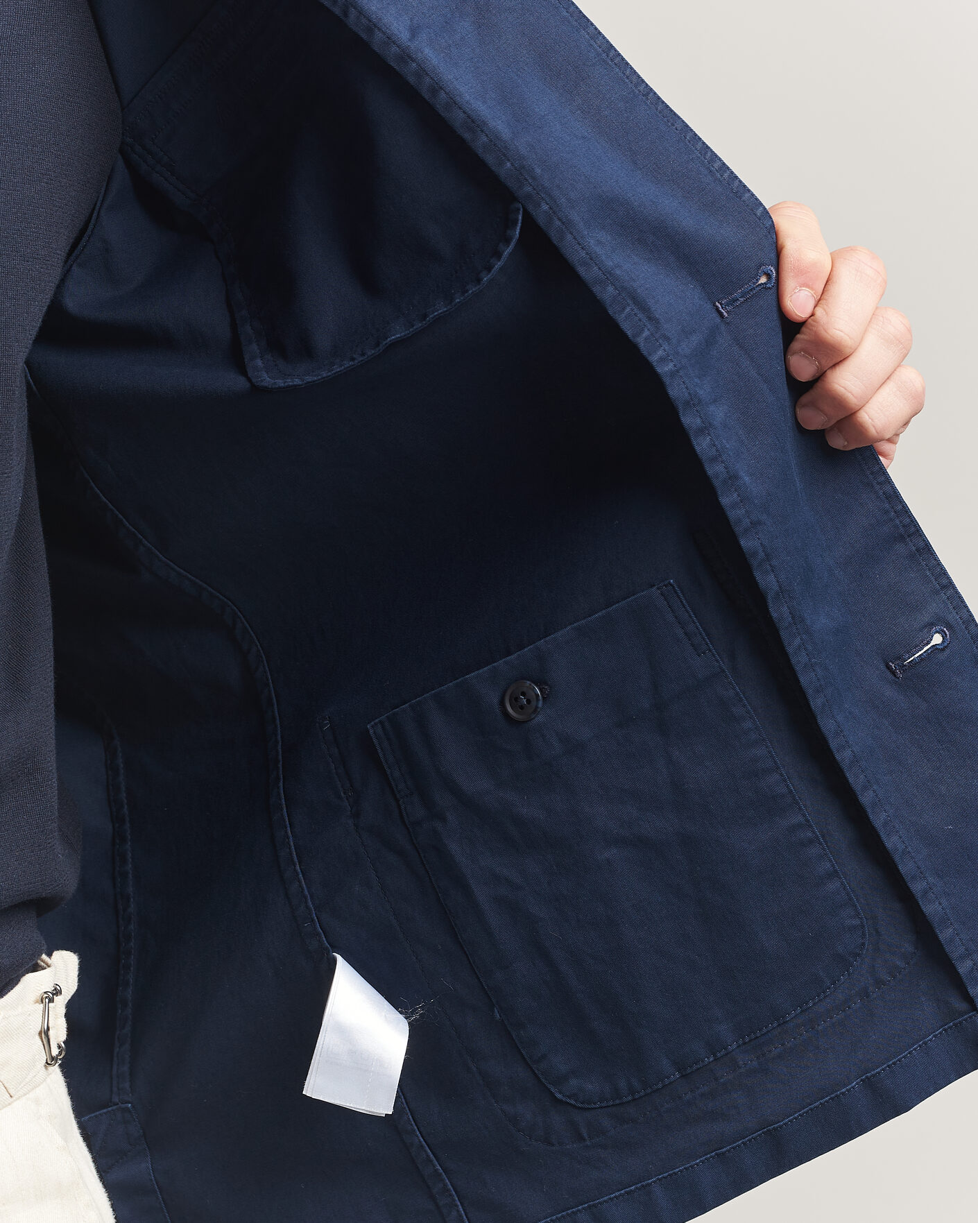 Heren | Jassen | Eton | Cotton Chore Jacket Navy Blue