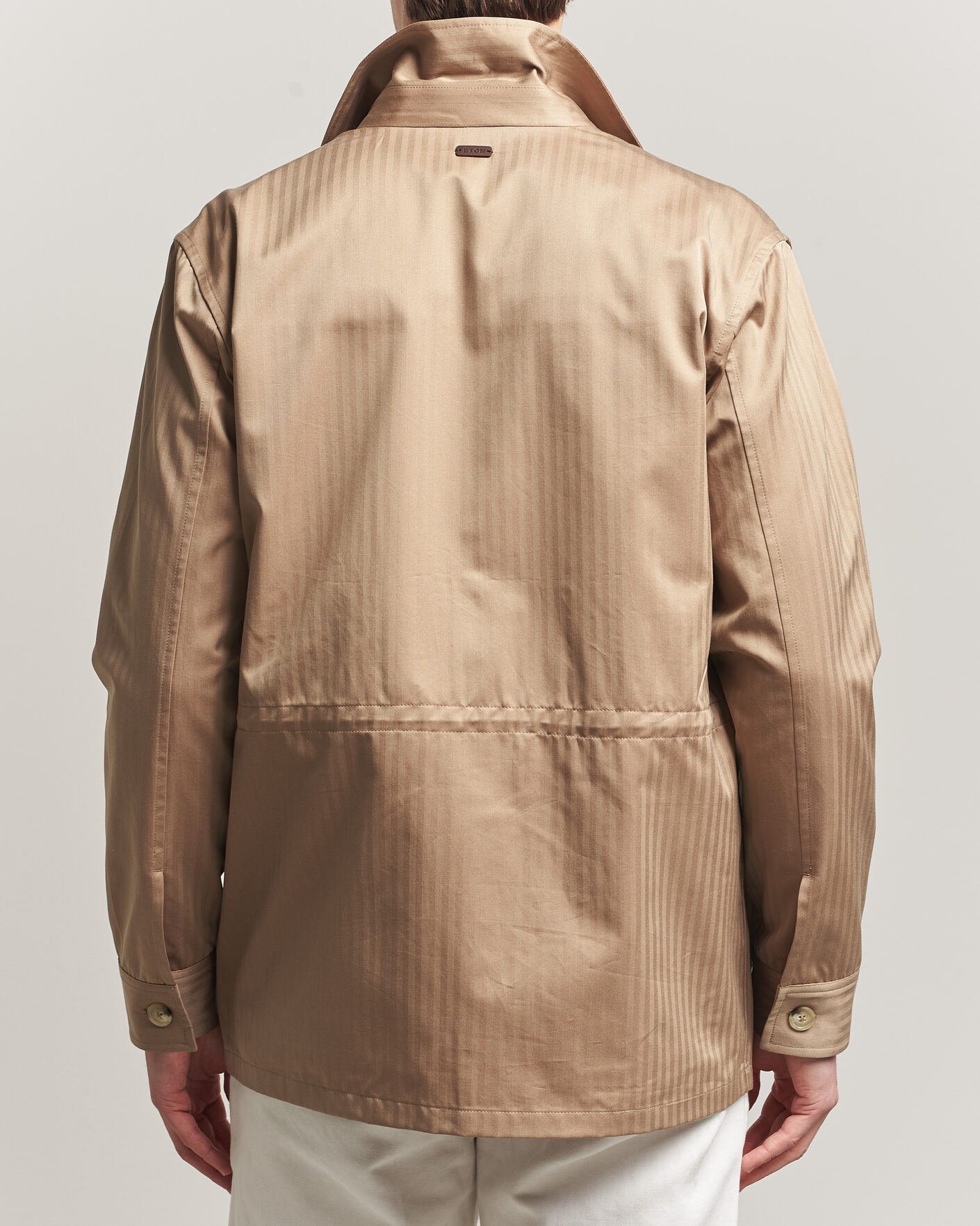 Heren | Jassen | Eton | Cotton Safari Drawstring Jacket Beige