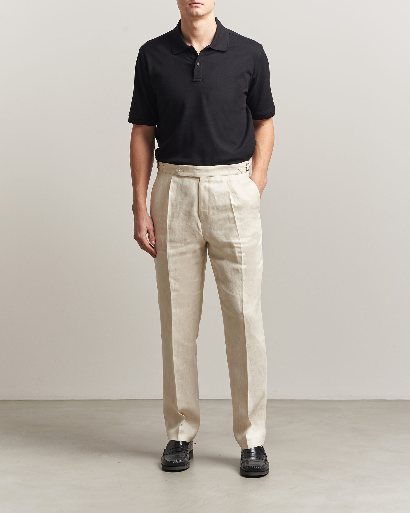 Heren | Polo's | Eton | Pima Pique Polo Black