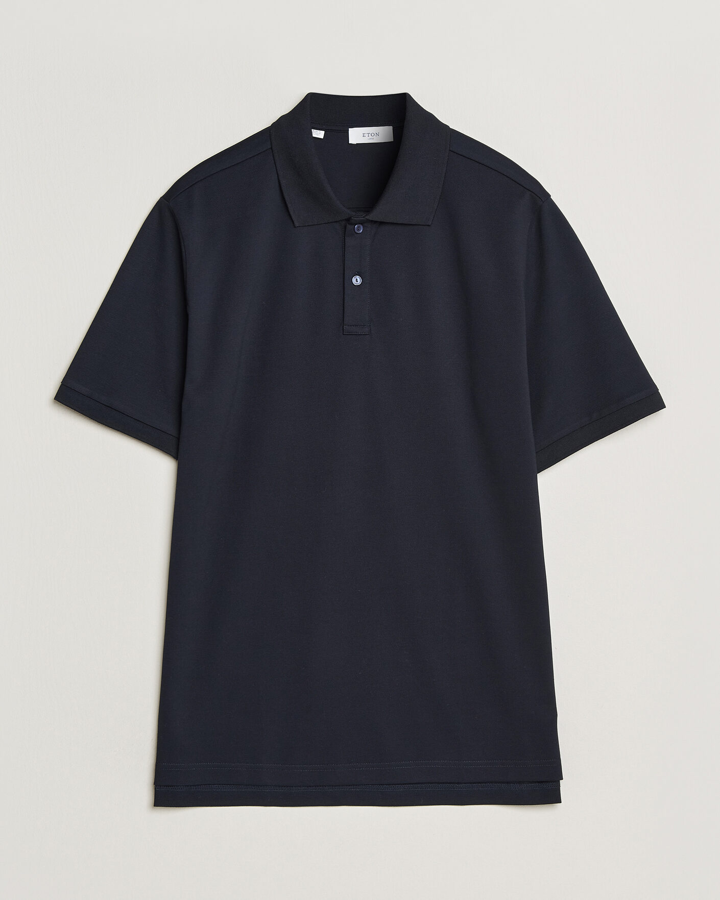 Heren | Polo's | Eton | Pima Pique Polo Navy Blue