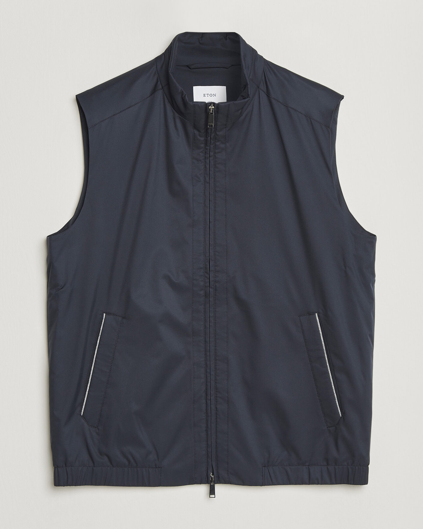 Heren | Gilets | Eton | Lightweight Wind Vest Navy Blue