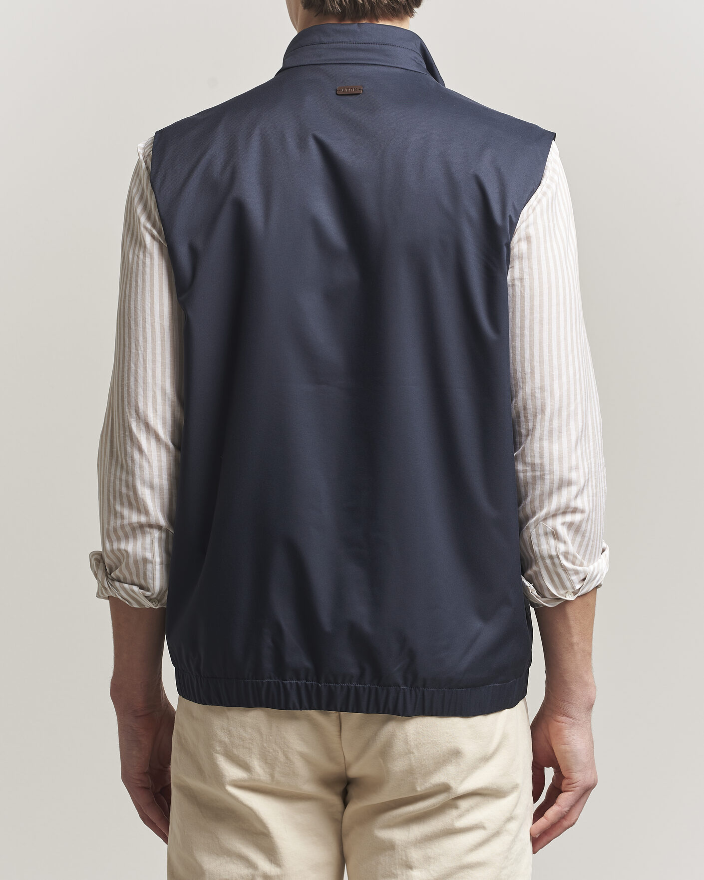 Heren | Gilets | Eton | Lightweight Wind Vest Navy Blue