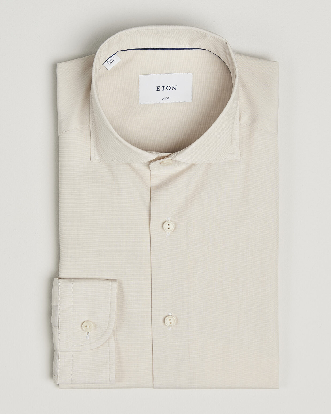 Heren | Overhemden | Eton | Casual Fit Breeze Poplin Shirt Beige