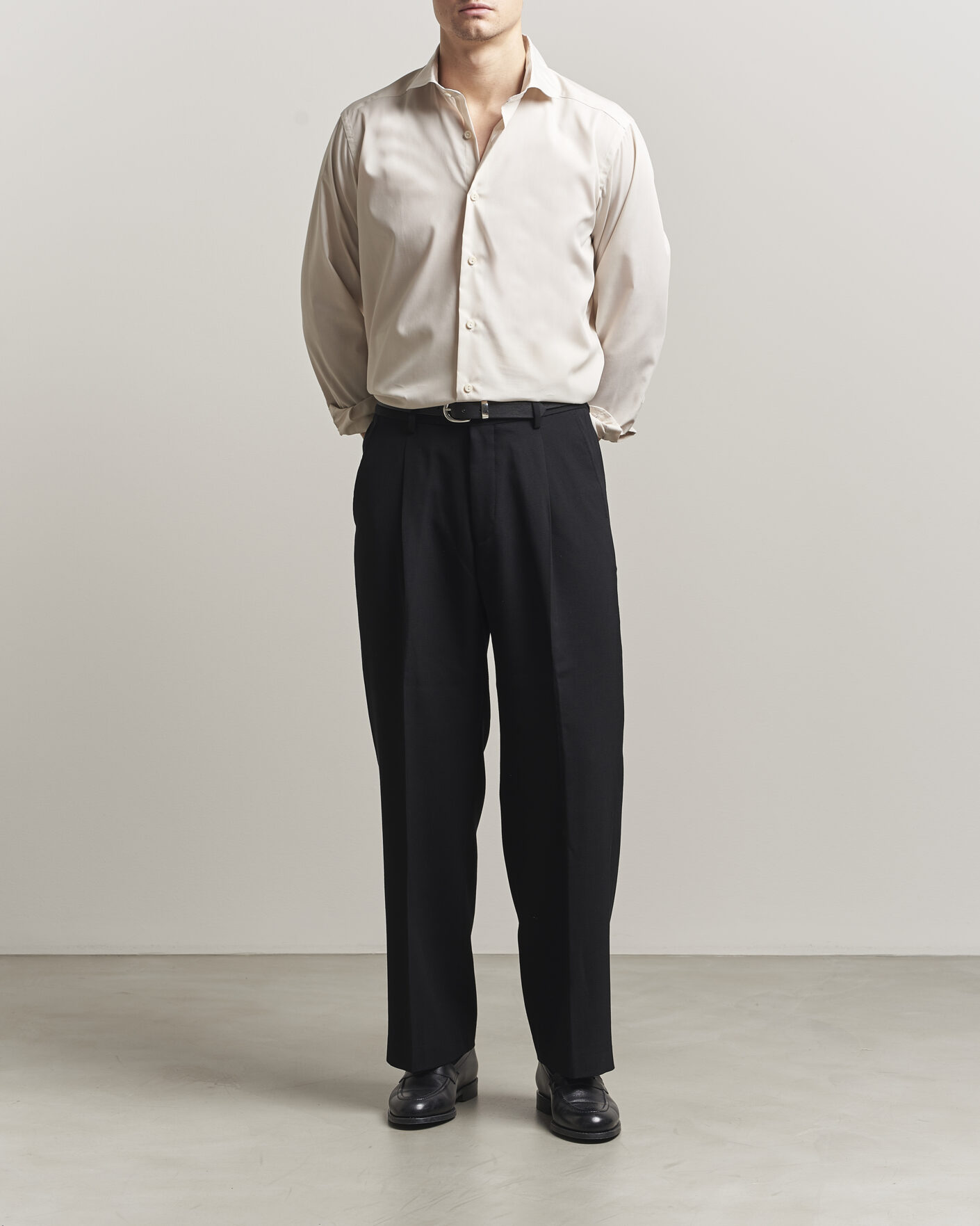 Heren | Overhemden | Eton | Casual Fit Breeze Poplin Shirt Beige