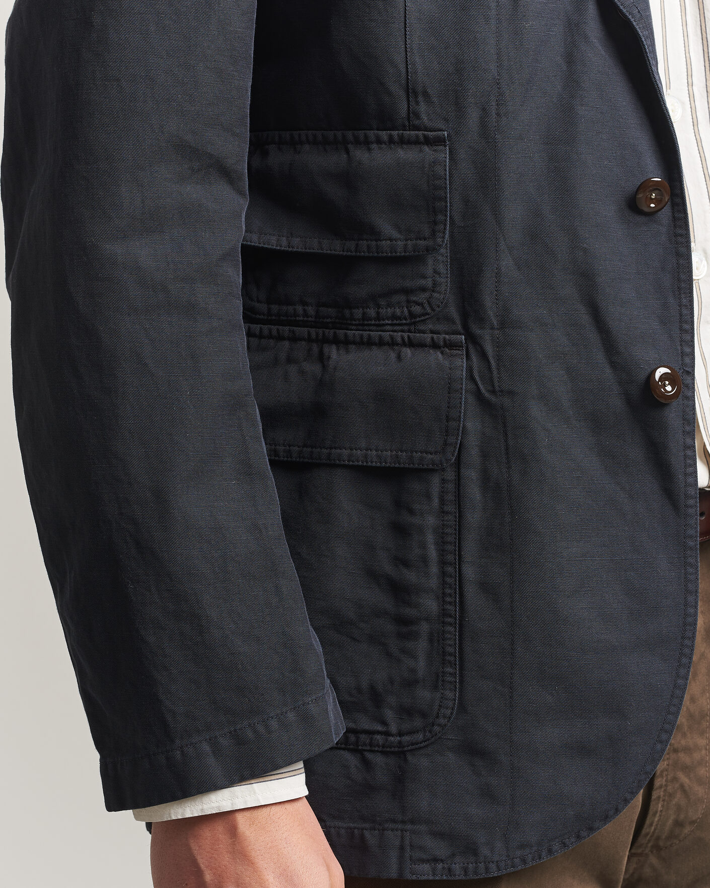 Heren | Blazers | Drake's | MKIV Clean Twill Games Blazer Navy