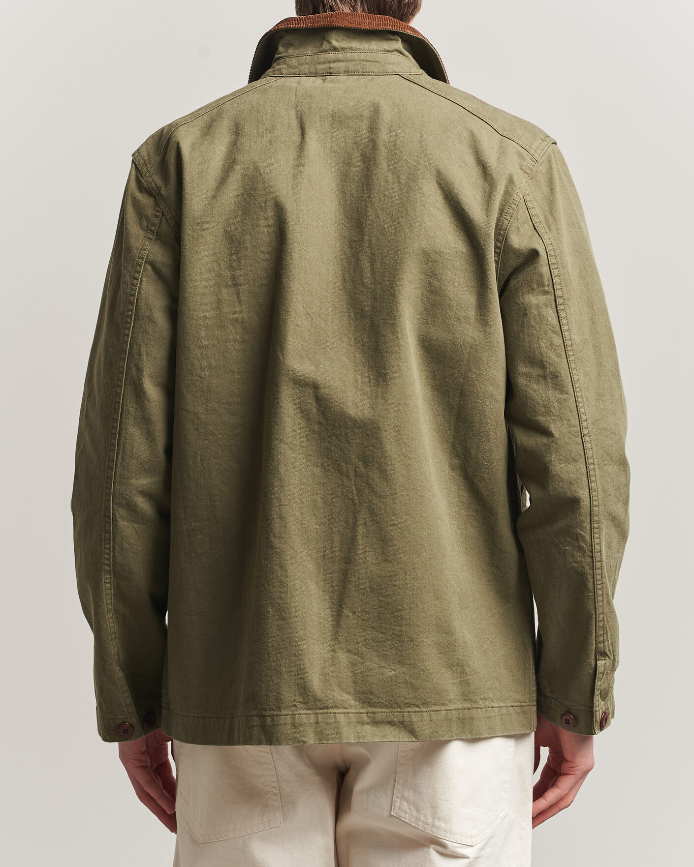 Heren | Jassen | Drake's | Twill Fatigue Jacket Khaki