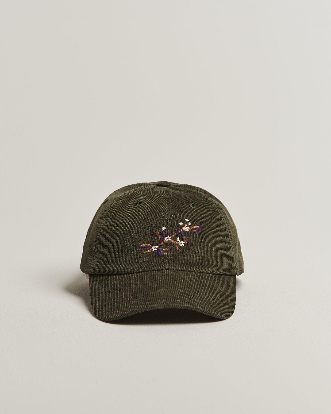 Heren | Hoeden en petten | Drake's | Blackthron Needlecord Baseball Cap Olive