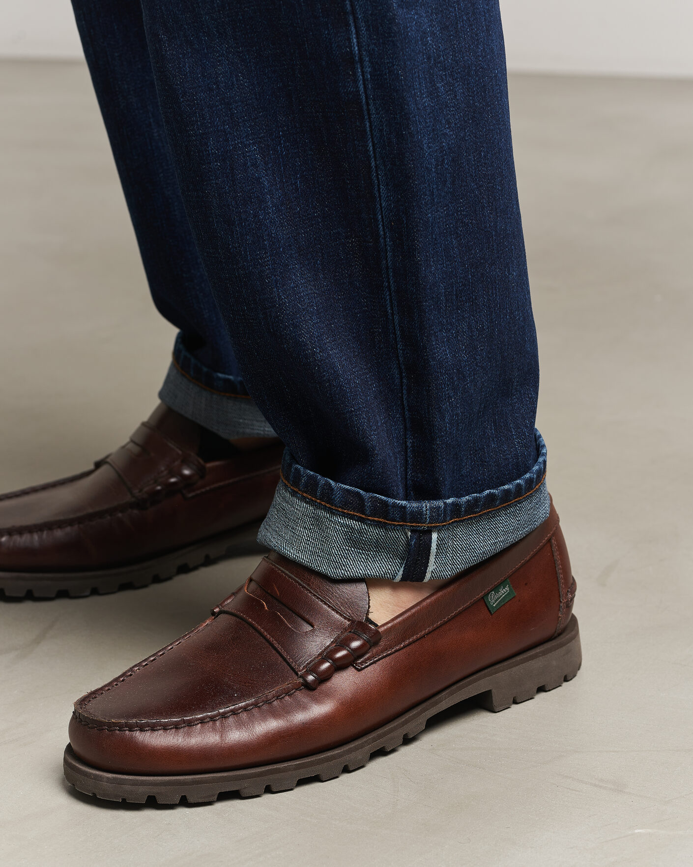 Heren | Jeans | Drake's | 5-Pocket Japanese Selvedge Denim Stone Wash