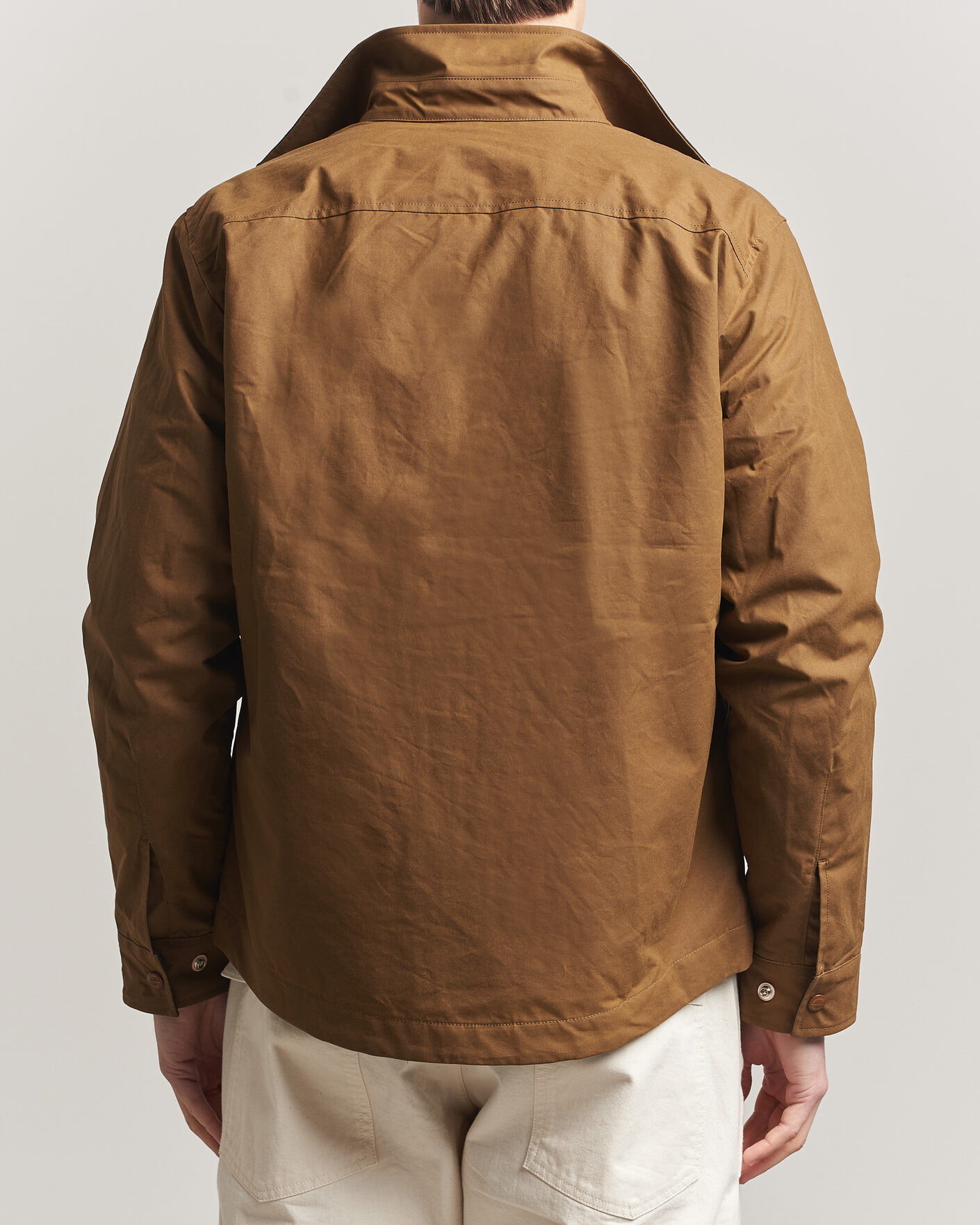 Heren | Jassen | Manifattura Ceccarelli | Dry Wax Heavy Shirt Jacket Dark Tan