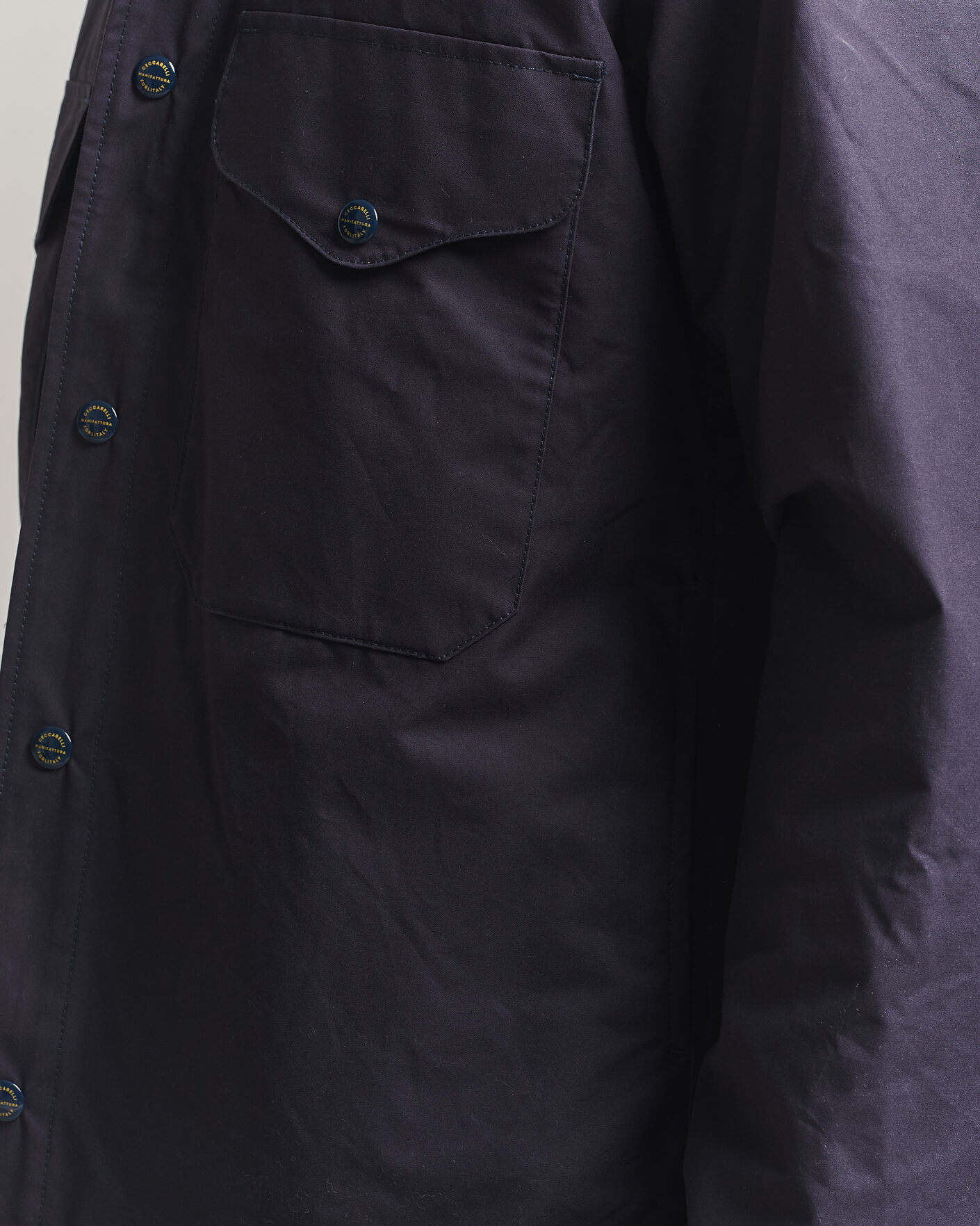 Heren | Jassen | Manifattura Ceccarelli | Dry Wax Heavy Shirt Jacket Navy