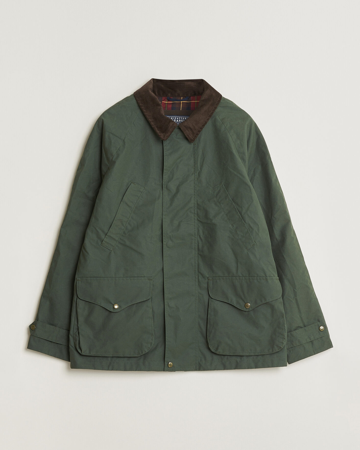 Heren | Jassen | Manifattura Ceccarelli | Dry Wax Rain Caban Dark Green