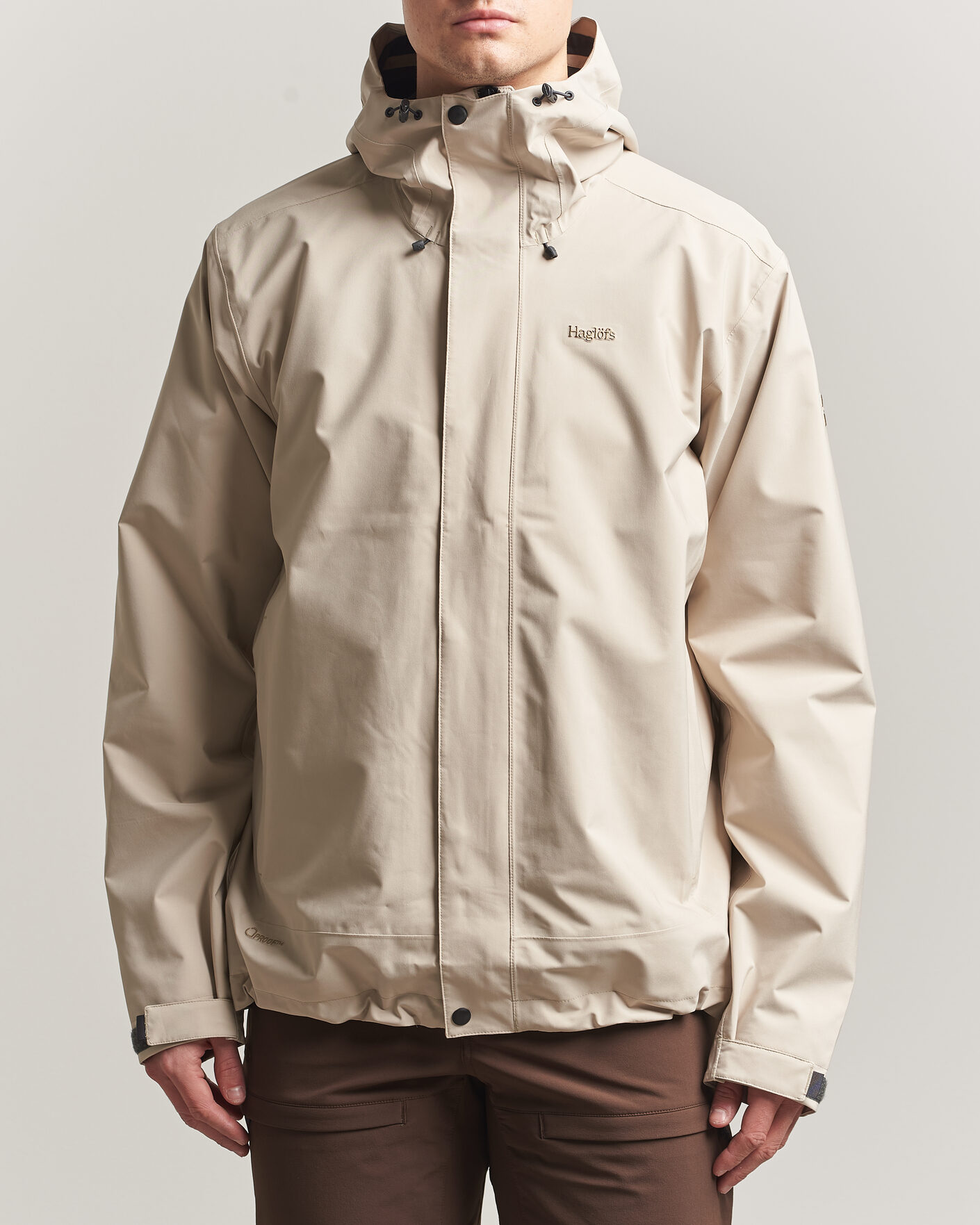 Heren | Jassen | Haglöfs | Breeze Proof Jacket Chalk Beige