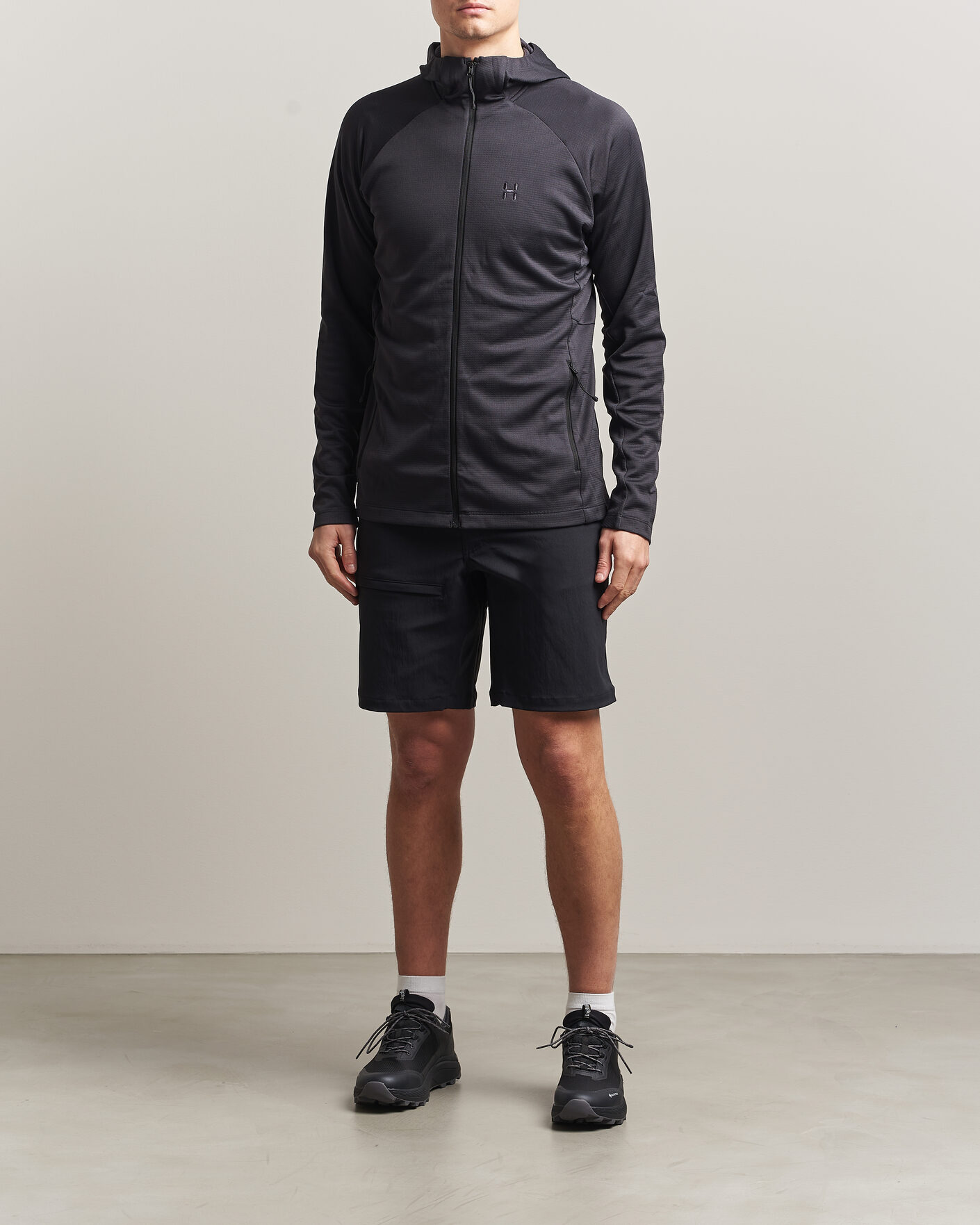 Heren | Truien | Haglöfs | Korp Mid Fleece Hood True Black