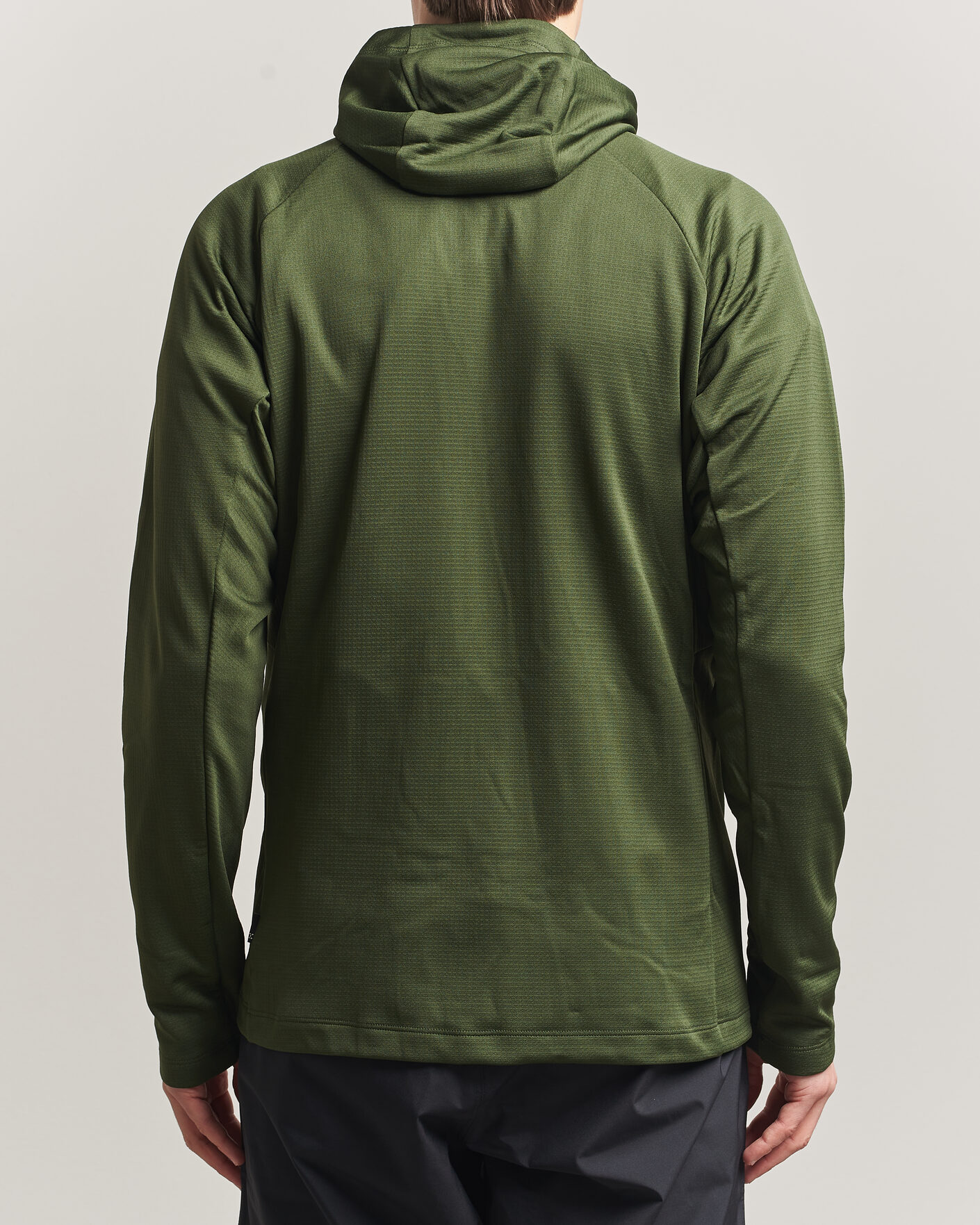 Heren | Truien | Haglöfs | Korp Mid Fleece Hood Seaweed Green