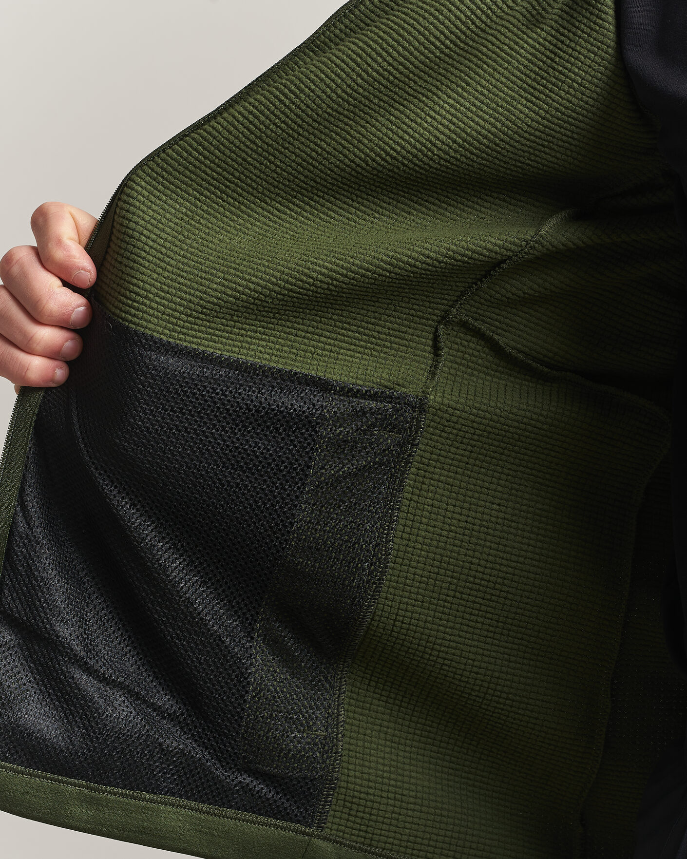 Heren | Truien | Haglöfs | Korp Mid Fleece Hood Seaweed Green