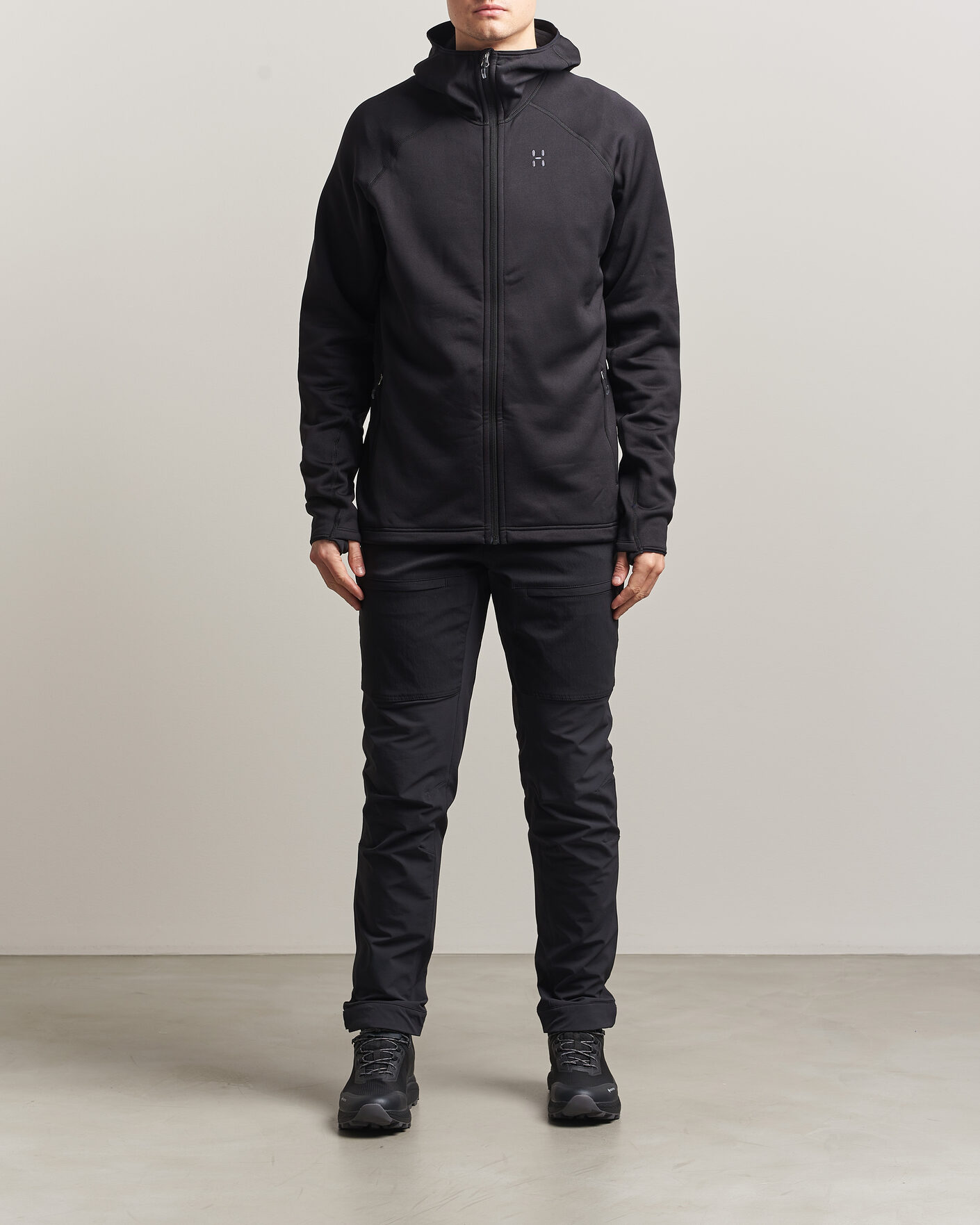 Heren | Truien | Haglöfs | Magma Mid Fleece Hood True Black