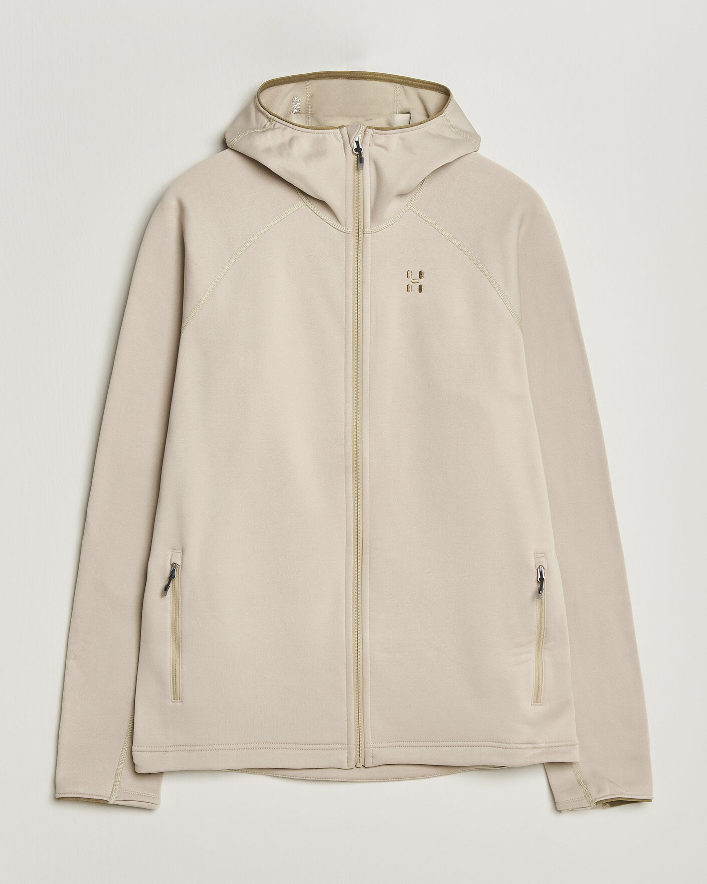Heren | Truien | Haglöfs | Magma Mid Fleece Hood Chalk Beige
